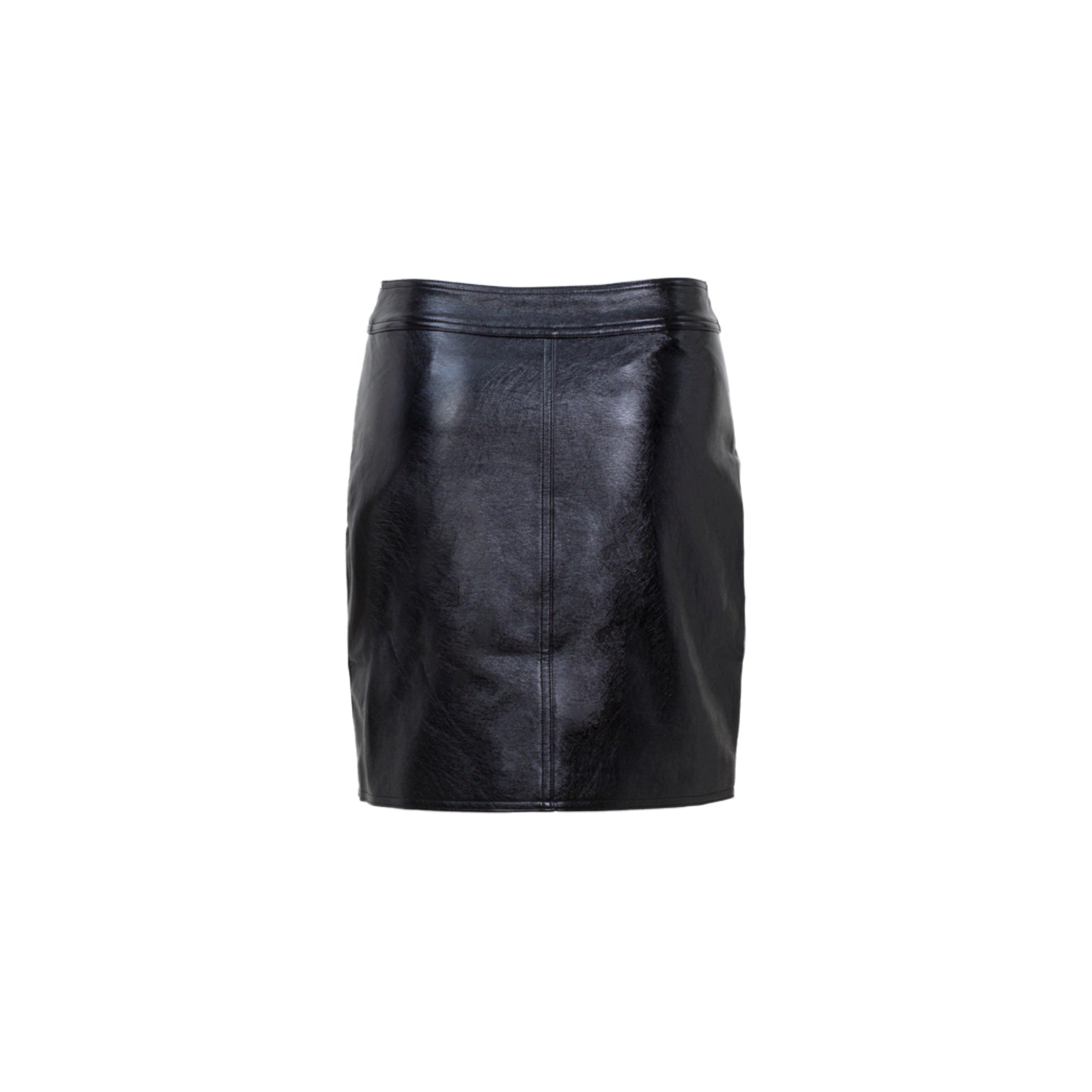 Black Patent Leather Skirt