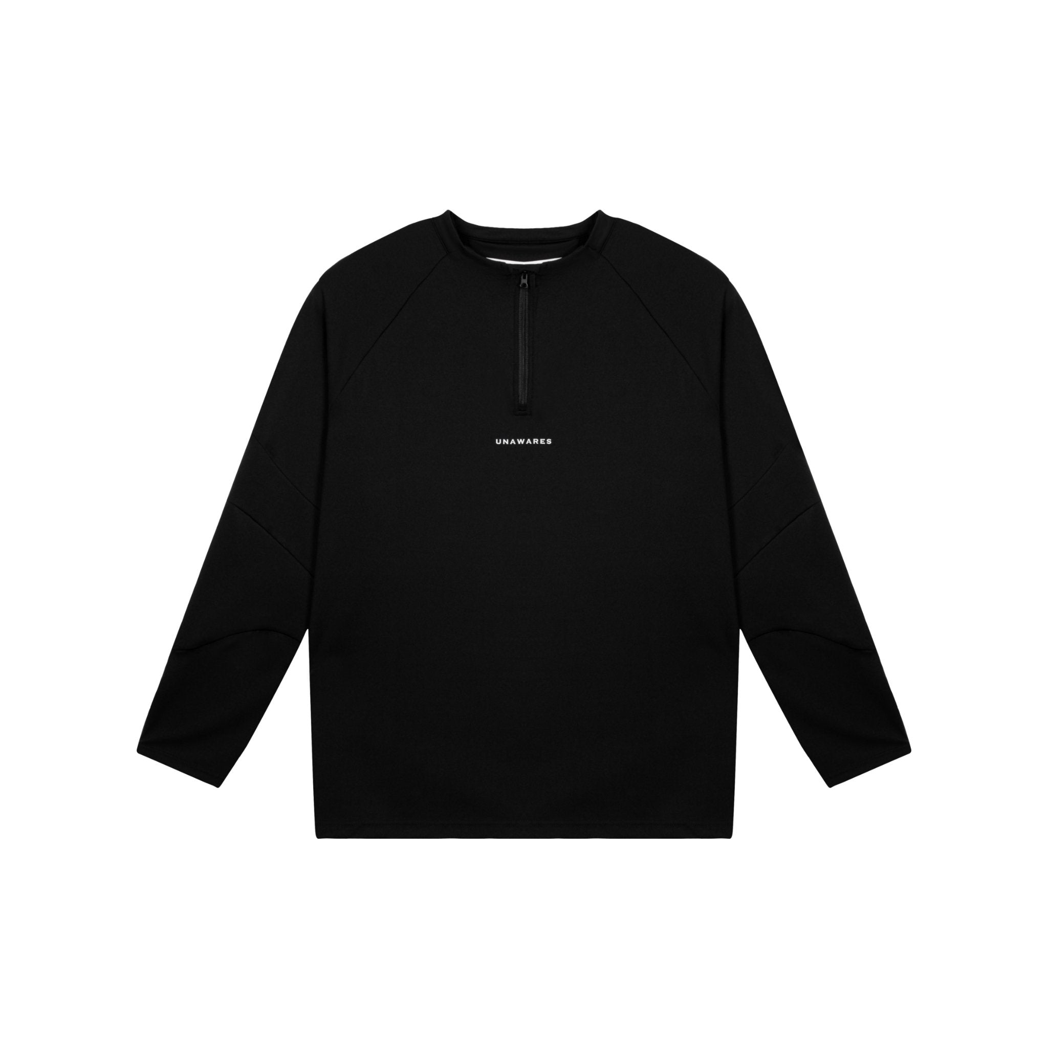 Black Reflective Logo Print Long Sleeve Top