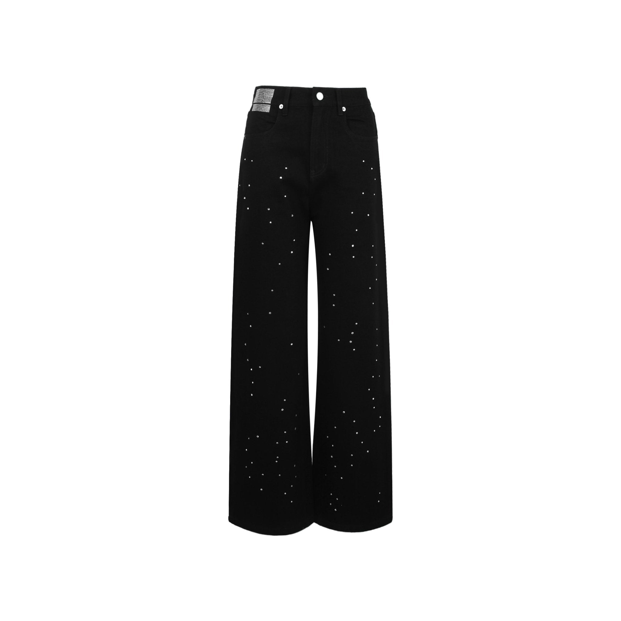 Black Rhinestone Pants