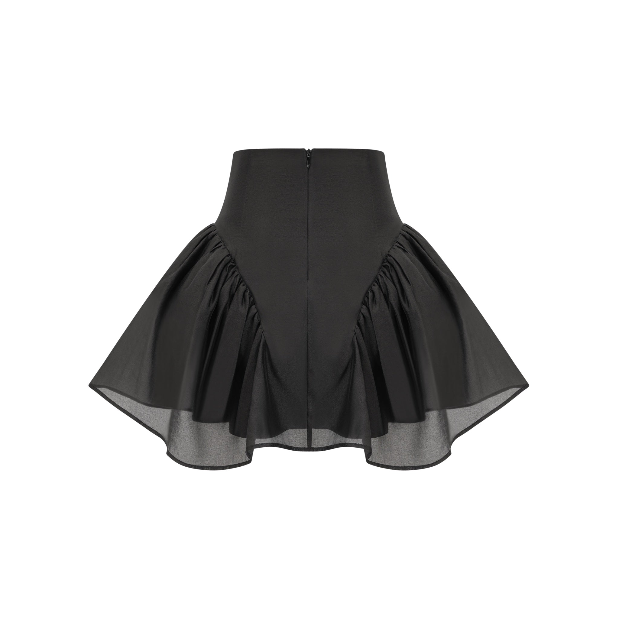 Black Short Pettiskirt With Black Bow Tie