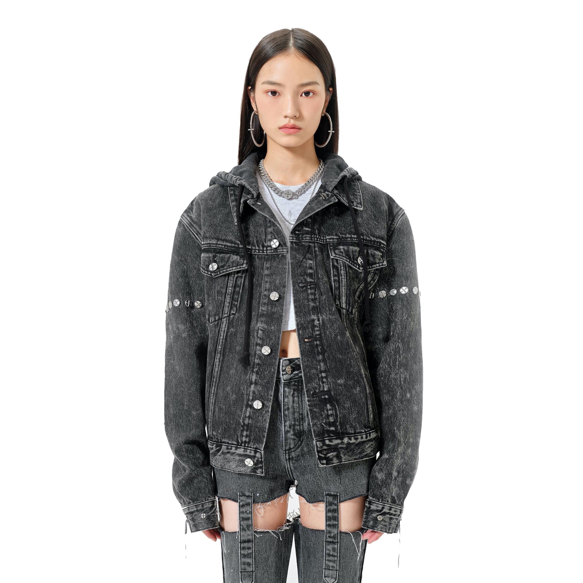 Black Stray Denim Jacket