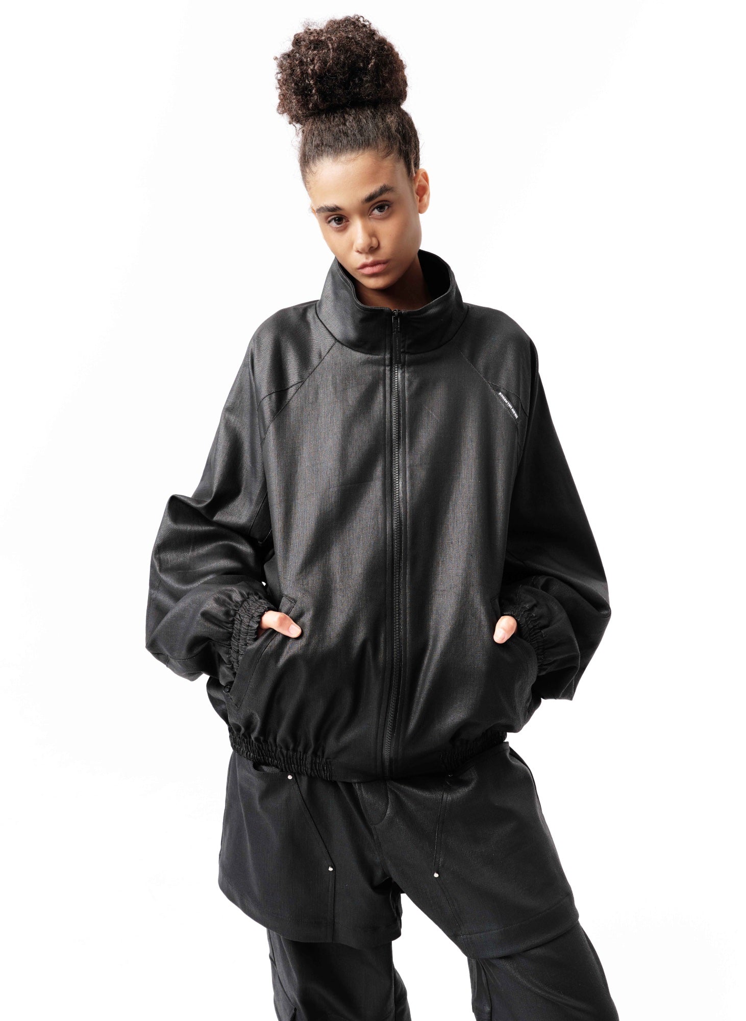 Black The Dark Abyss Coated Jacket