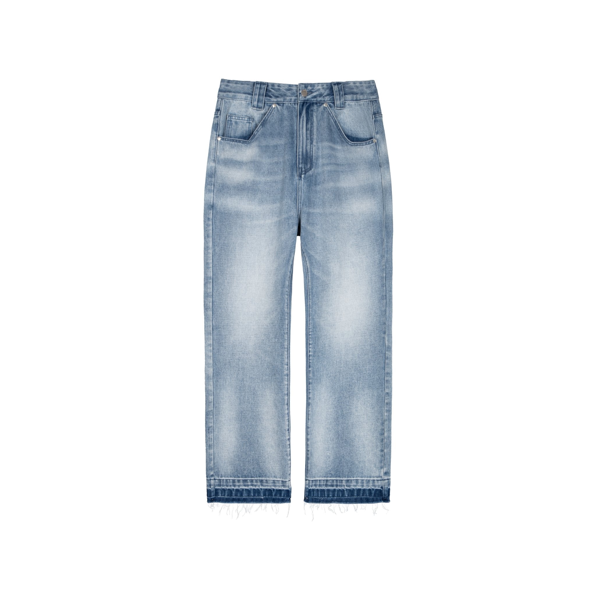 Blue Alien Patch Pocket Washed Denim Jeans