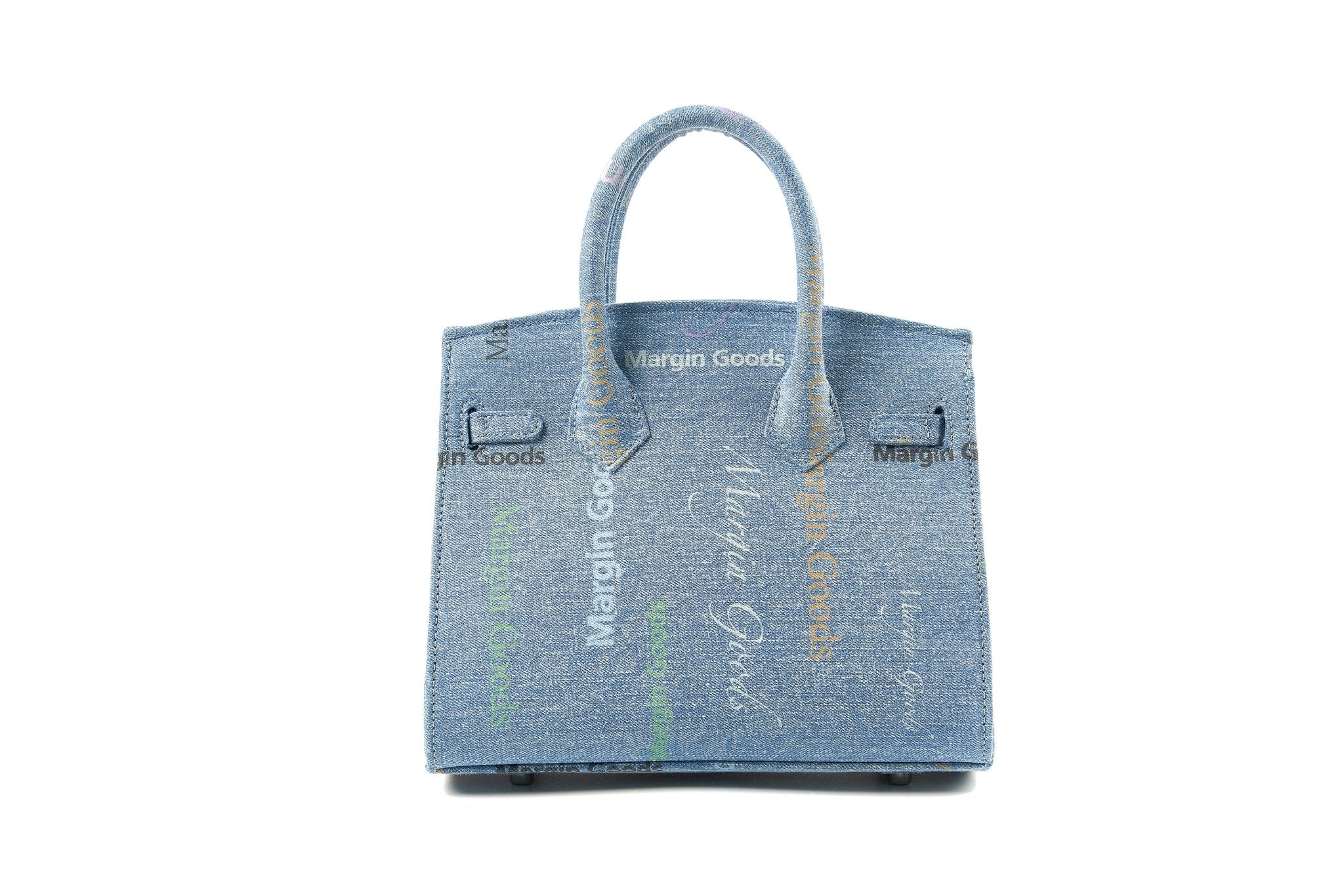 Blue Coded Print Lounge Bag Small