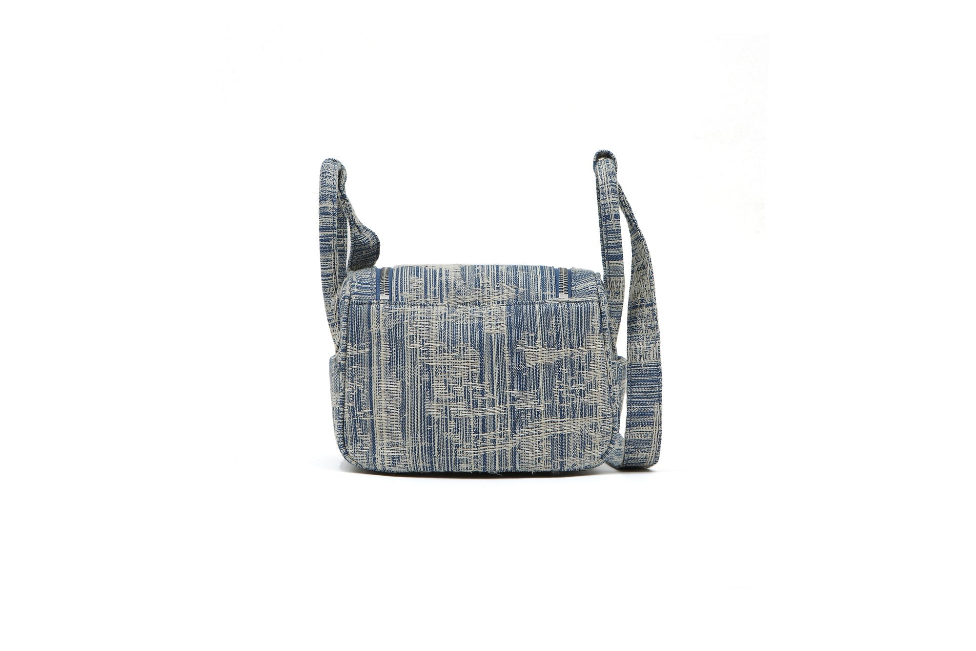 Blue Pure Stitch Gather Bag