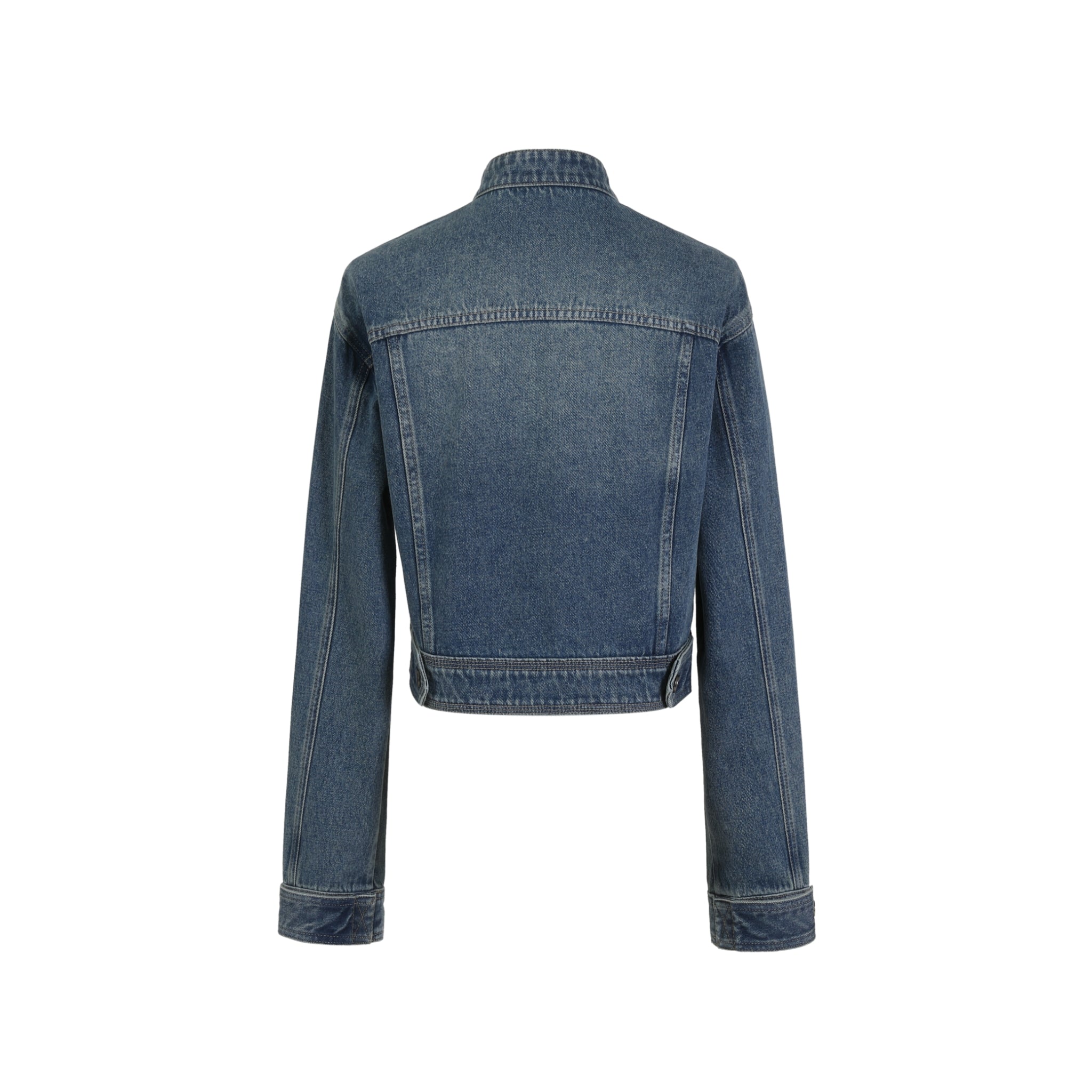 Blue Retro Washed Jean Jacket