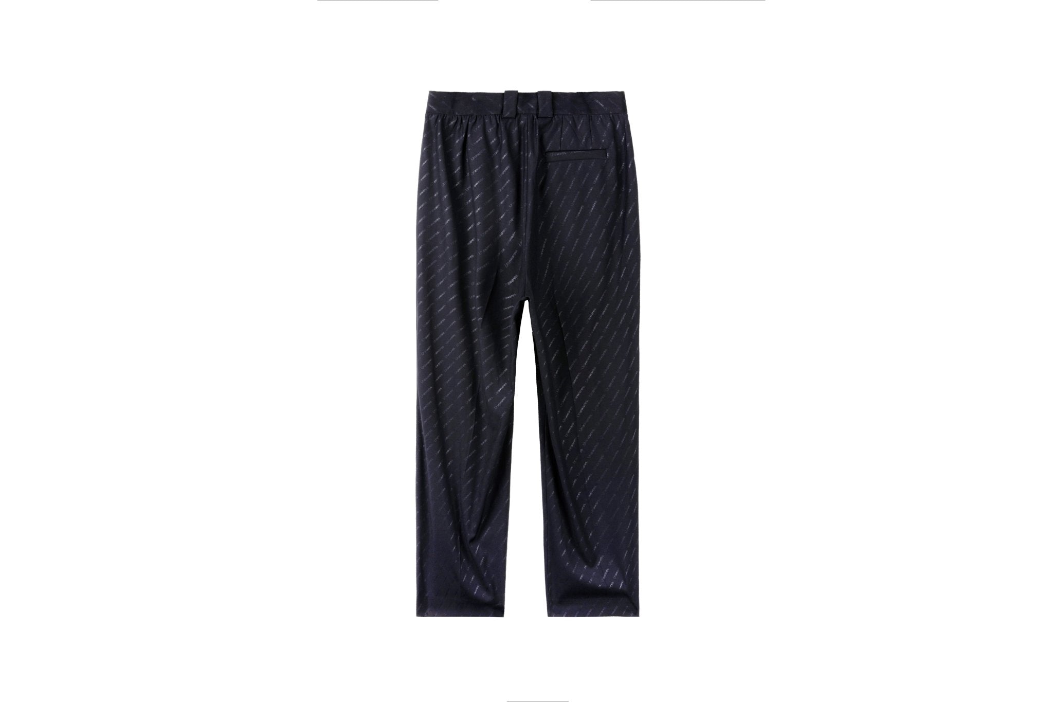 Brand Monogram Allover Steel Printed Loose Trousers