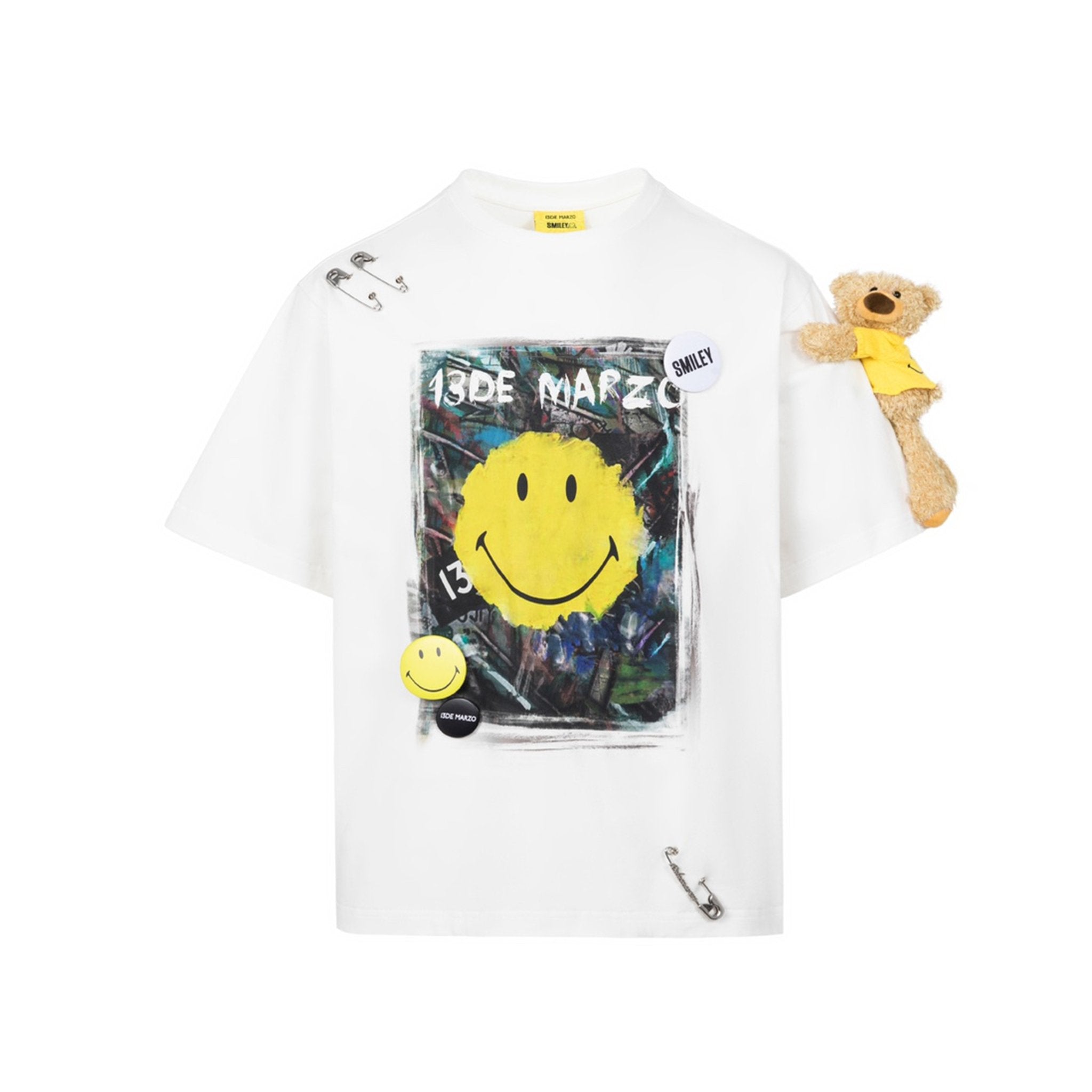 Broken Pin Graffiti T-shirt White