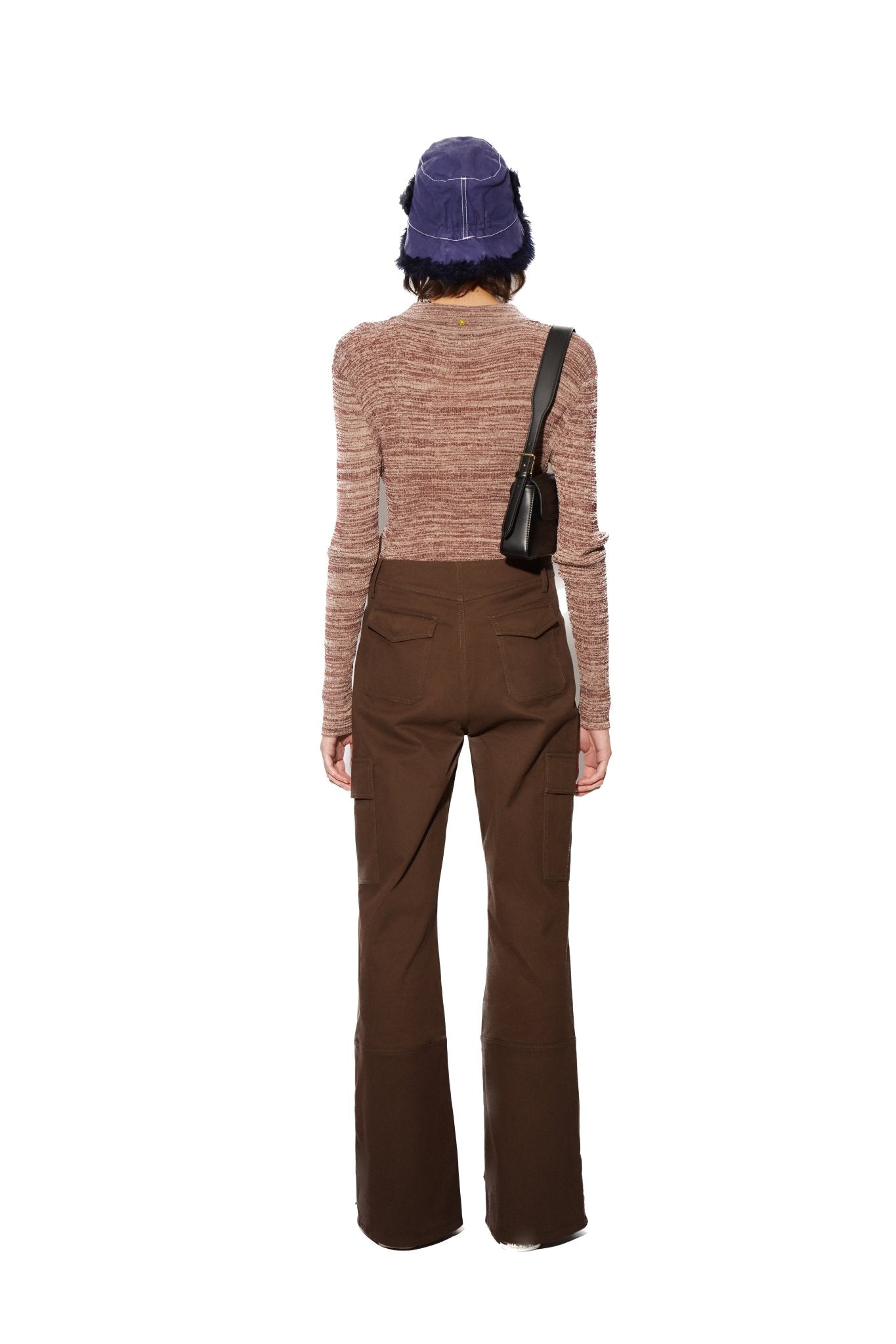 Brown Cargo Skirt Pants