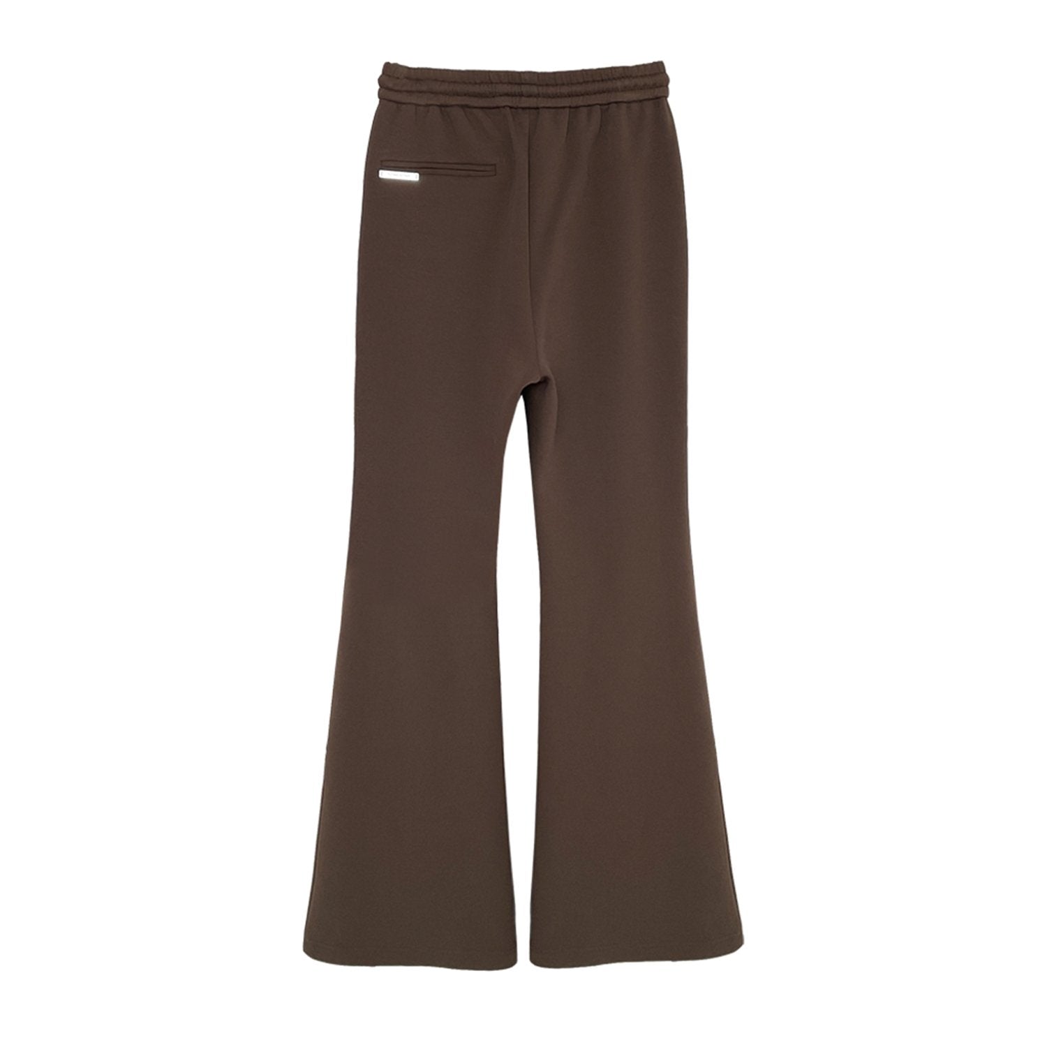 Brown Casual Slim Bootcut Pants