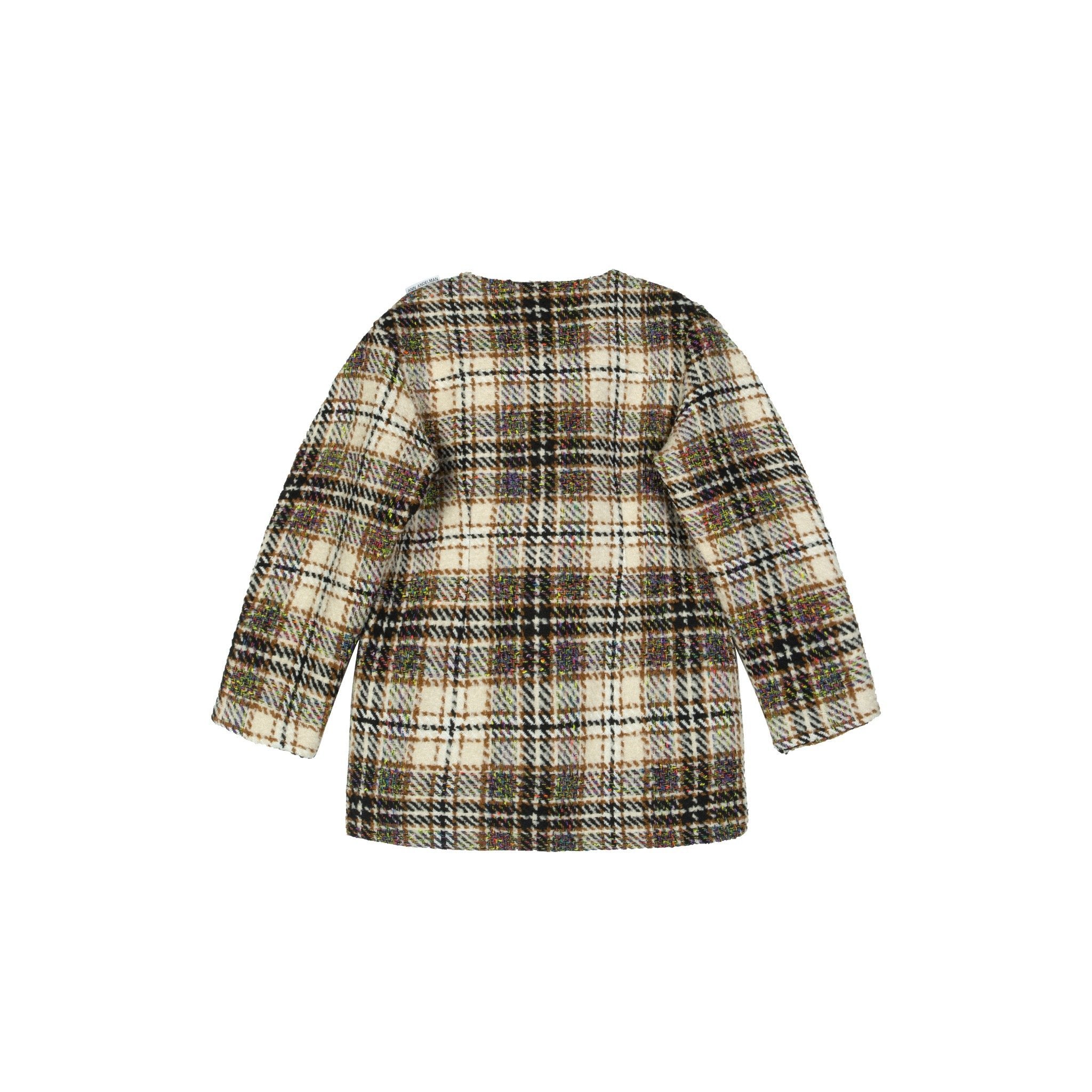 Brown Plaid Oversize Jacket