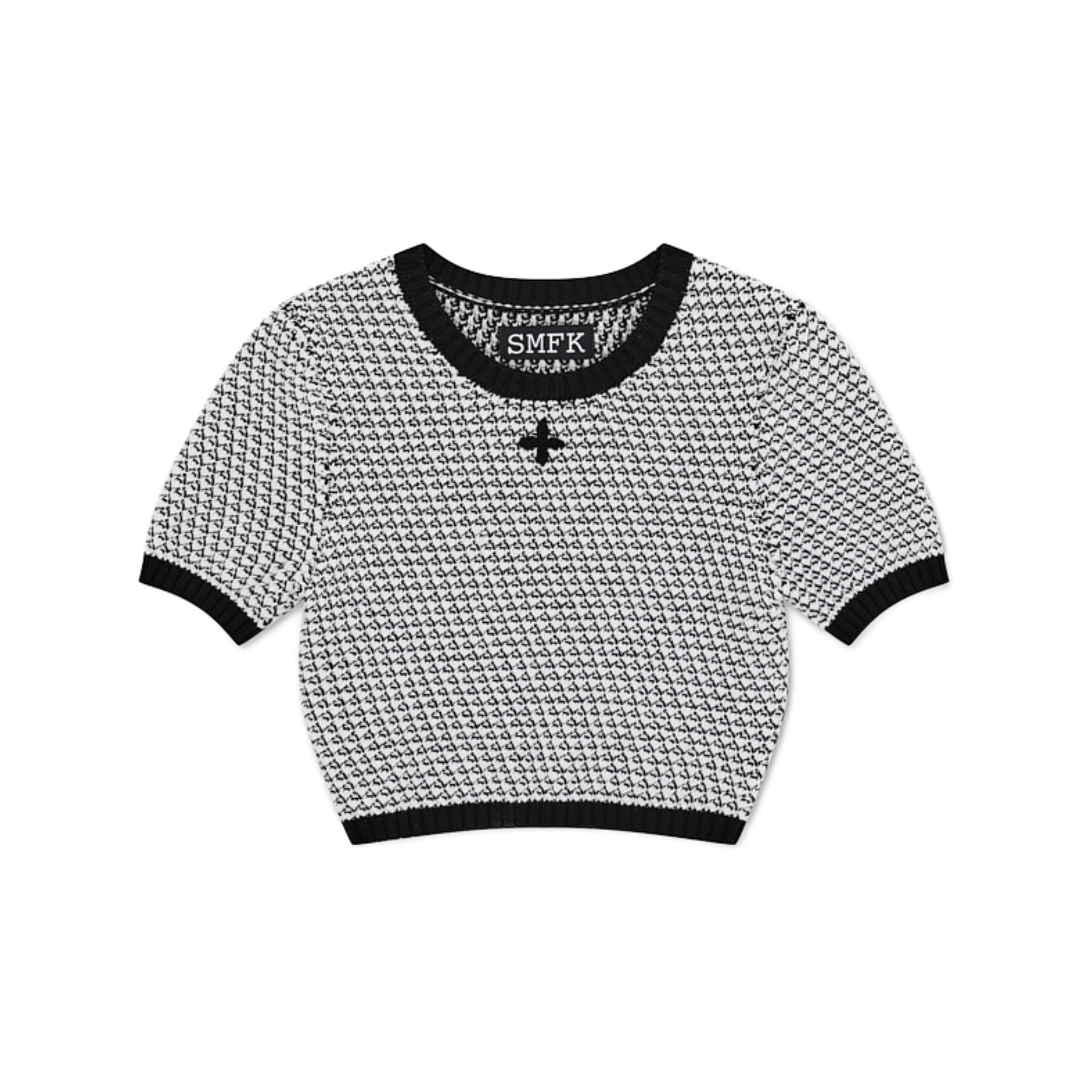 Compass Camouflage Chainmail Knit Short Tee