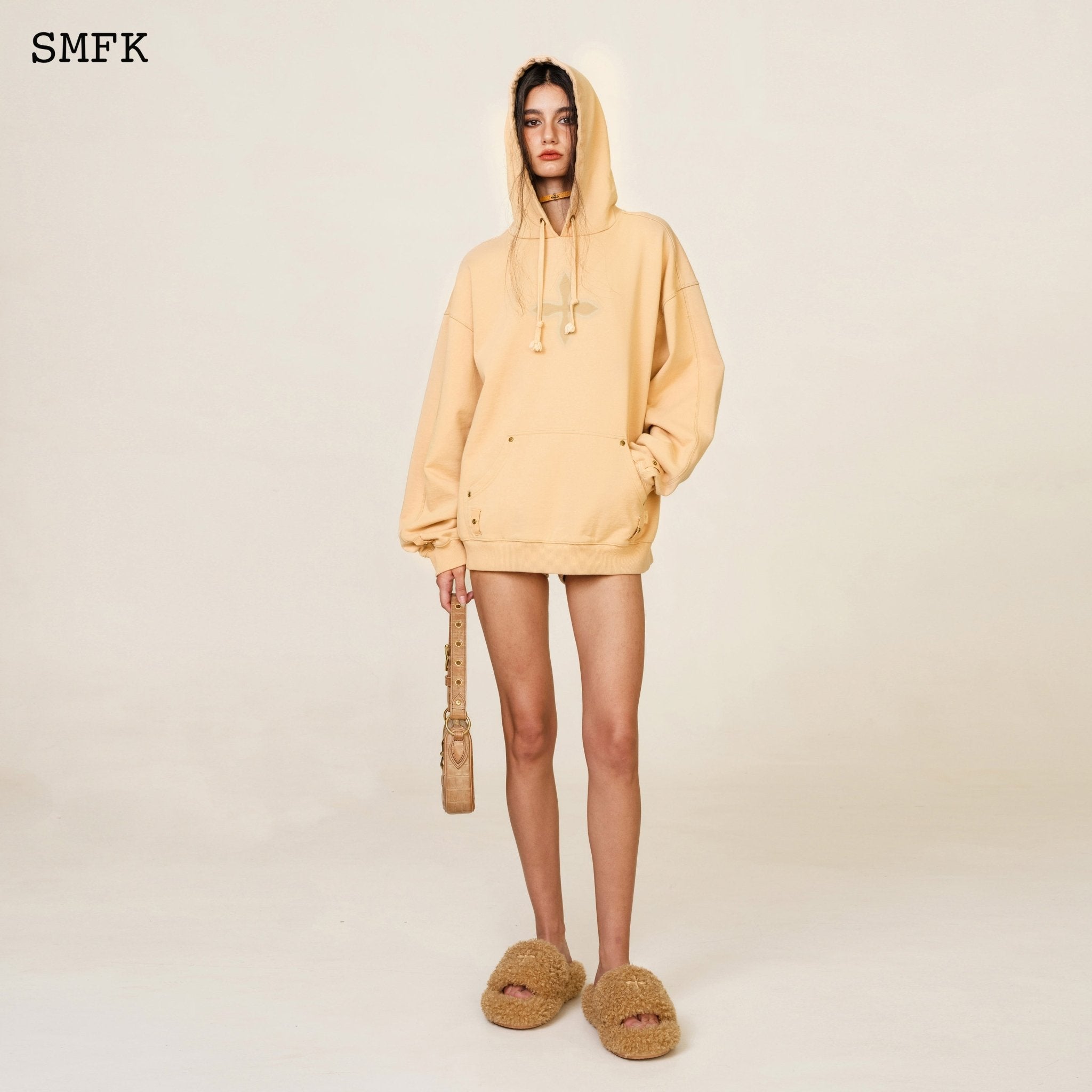 Compass Classic Cross Camping Hoodie In Wheat