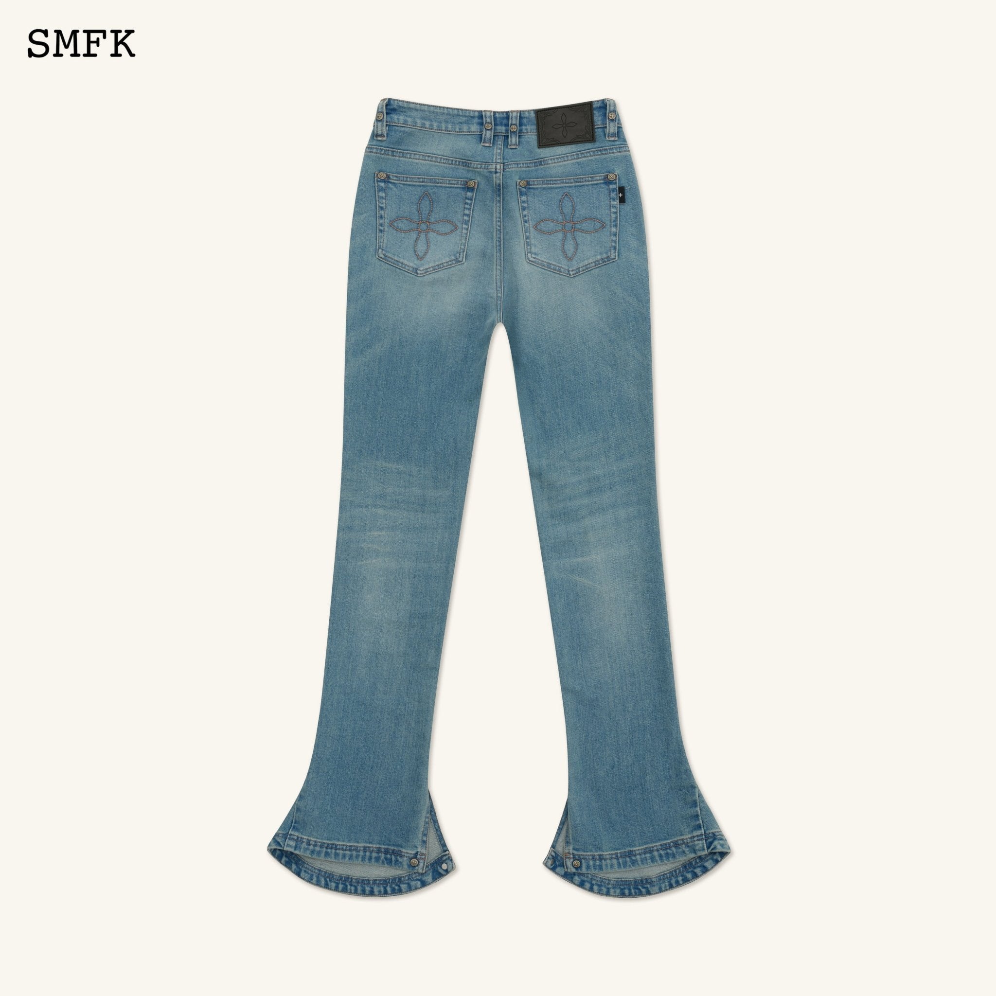 Compass Classic Horseshoe Flared Jeans Blue