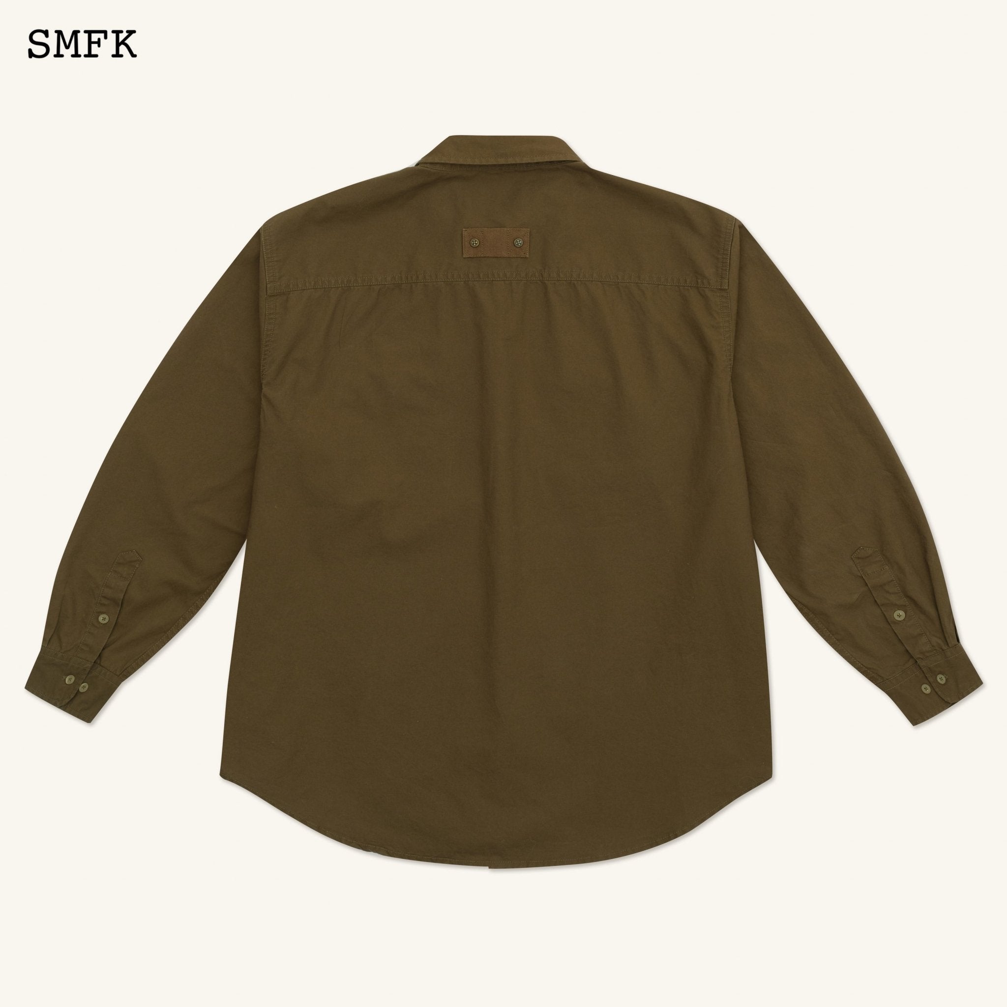 Compass Classic Loose Workwear Shirt Army Green