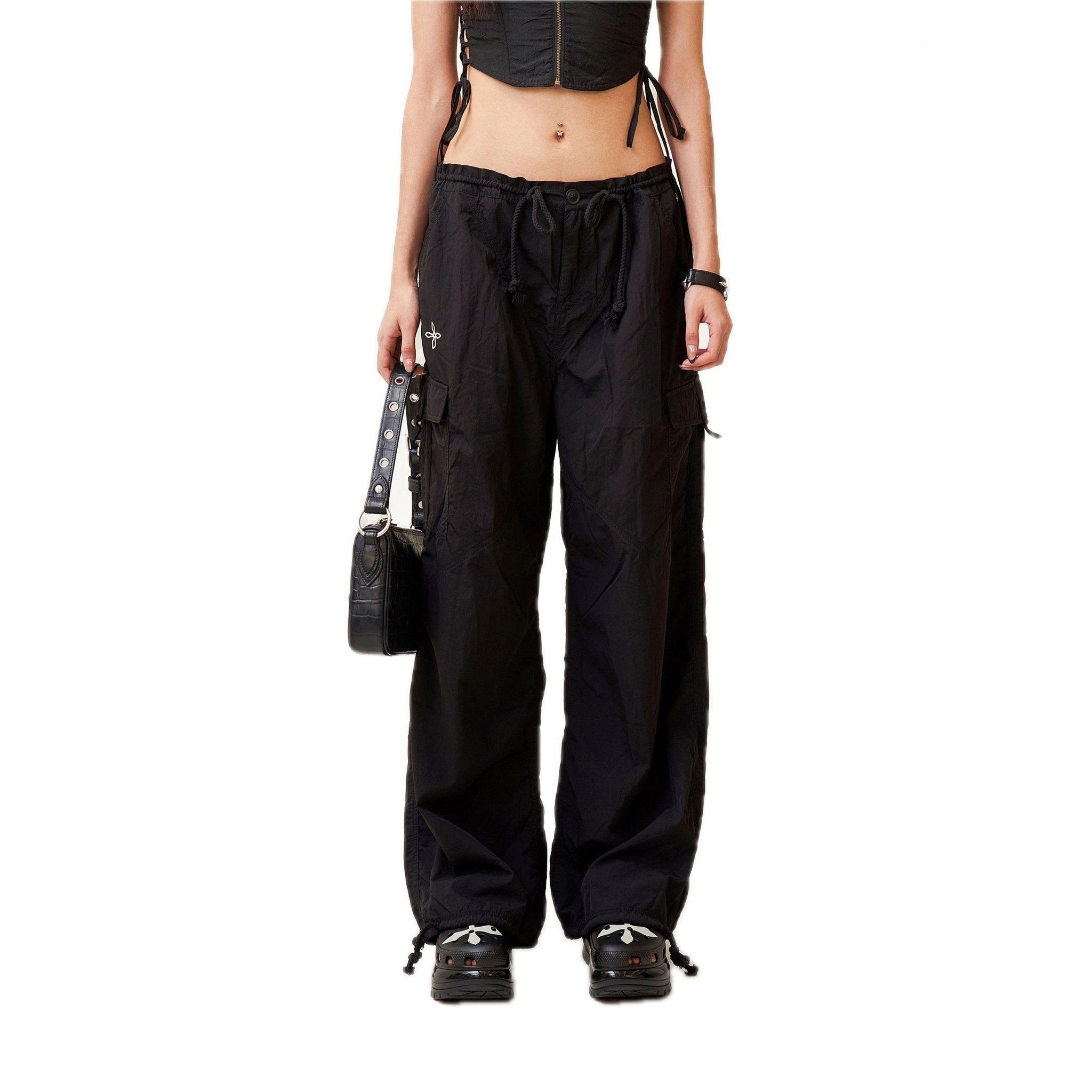 Compass Cross Classic Paratrooper Pants In Black