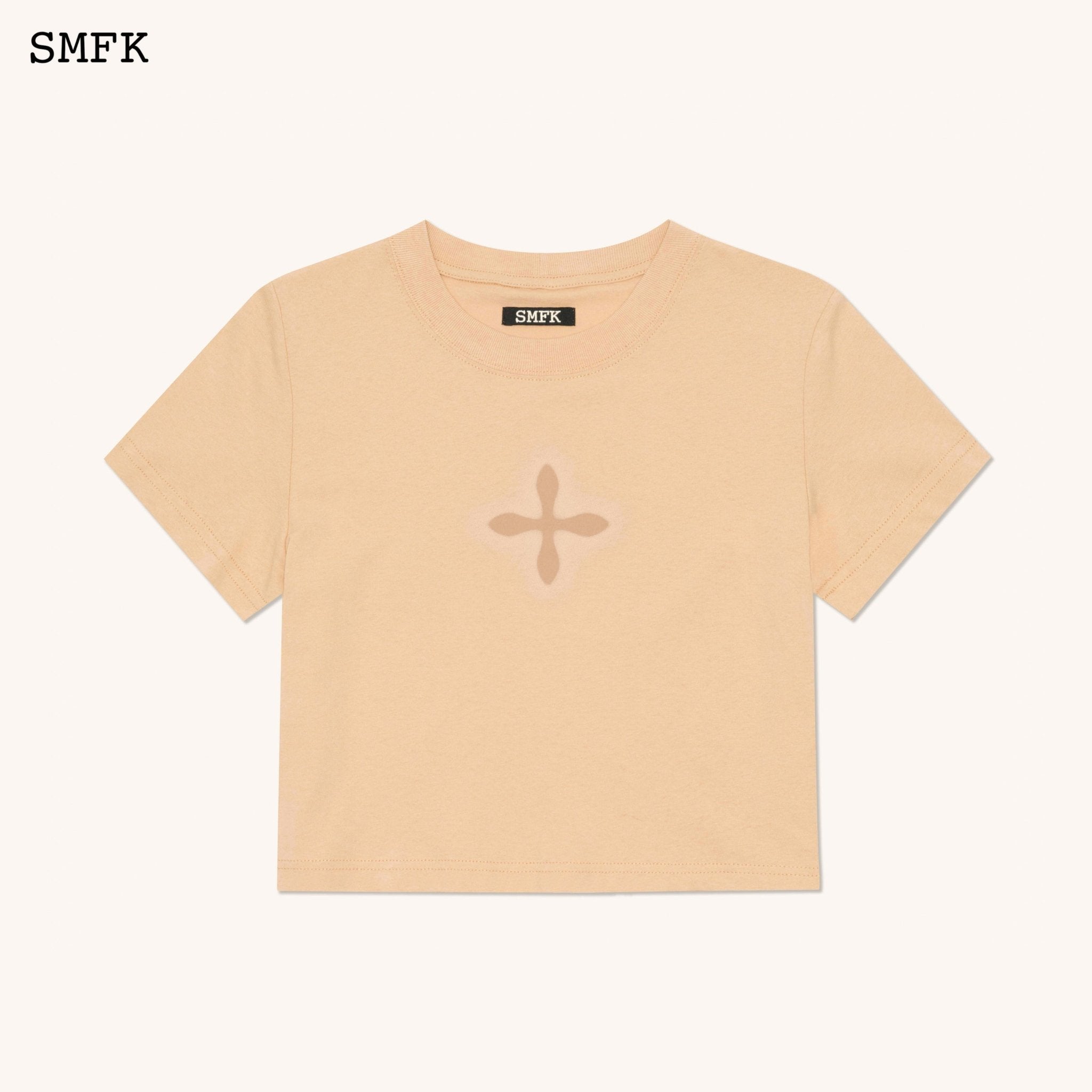 Compass Cross Slim-Fit Tee In Wheat