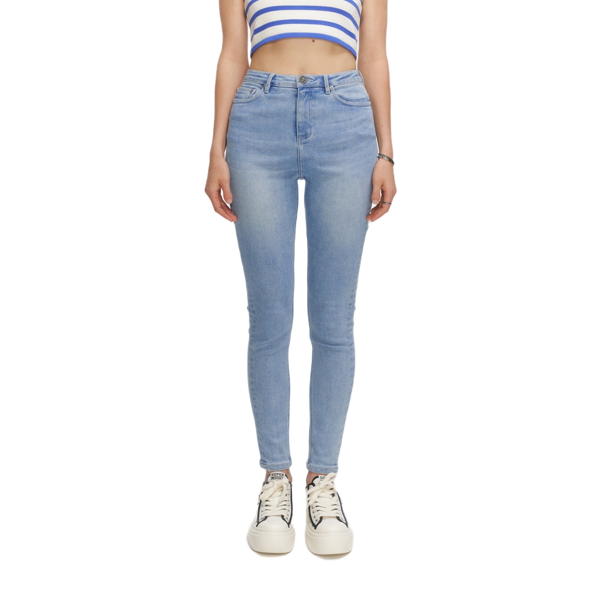 Compass High Waist Blue Jeans