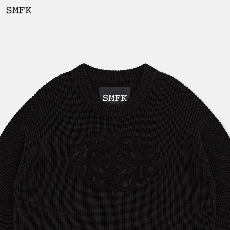 Compass Maze Knit Sweatshirt