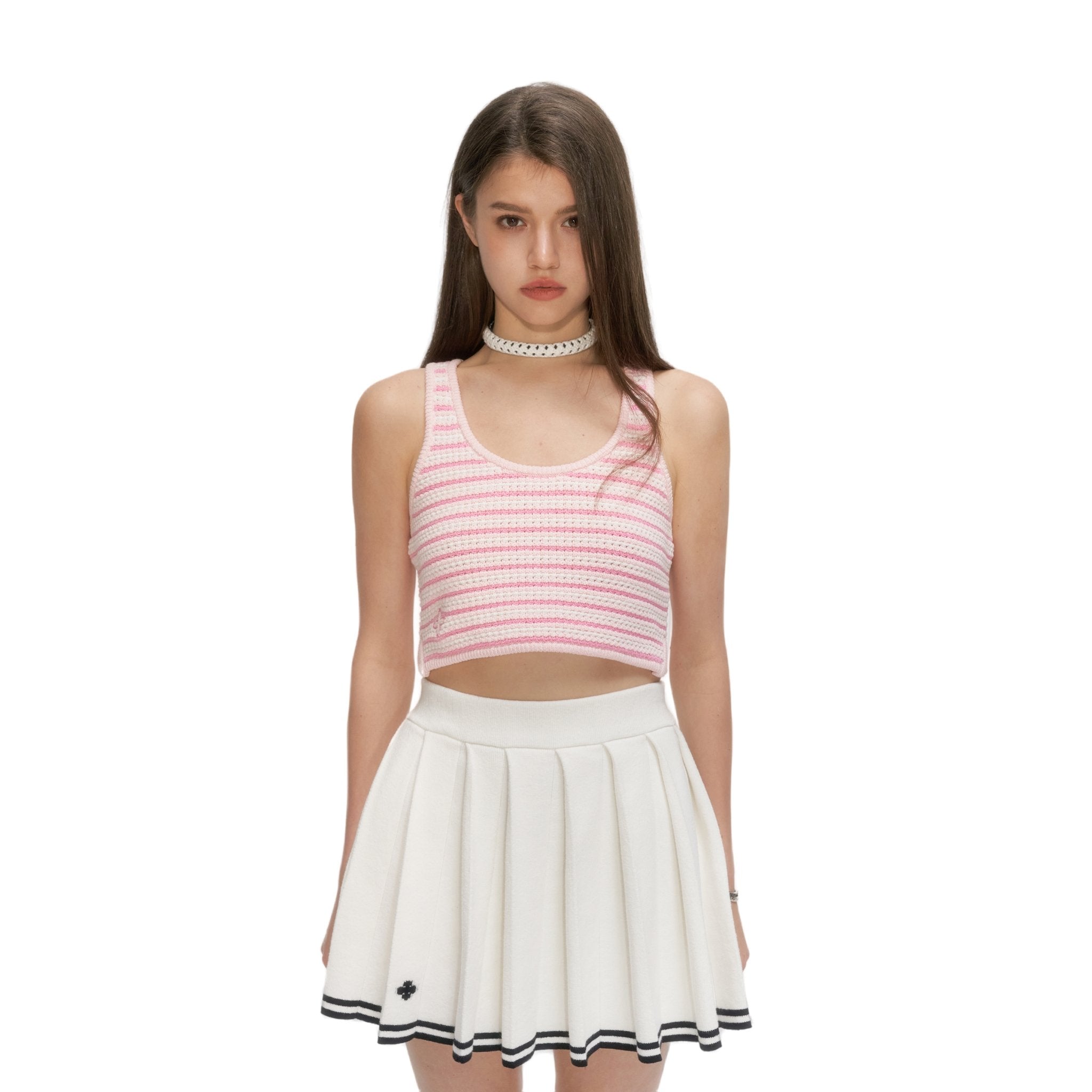 Compass Pink Stripe Vest