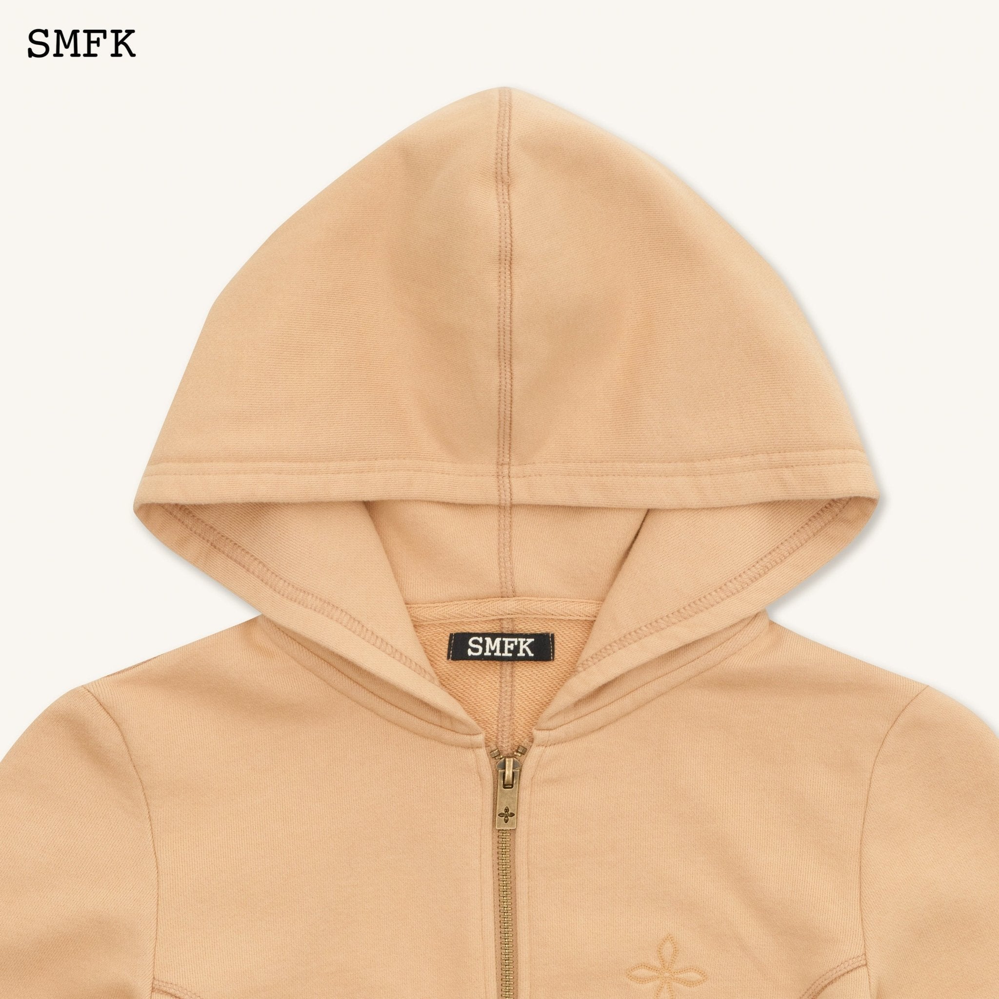 Compass Rove Stray Slim-Fit Hoodie In Sand