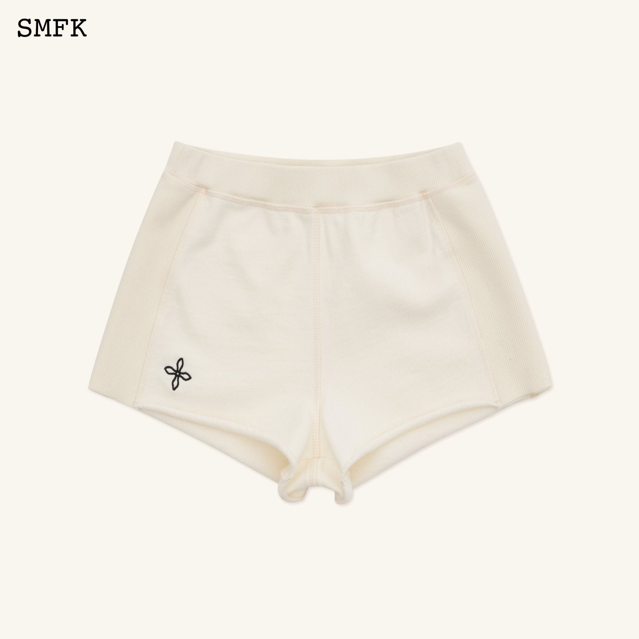 Compass Rove Stray Slim-Fit Sporty Shorts White