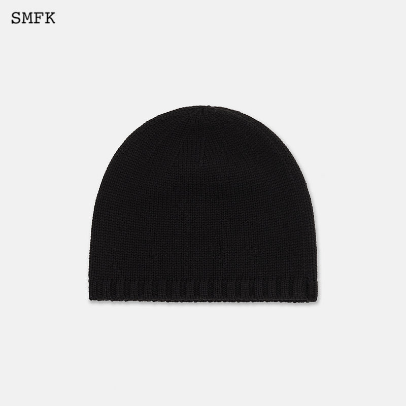 Compass Sheep Woolen Hat Black