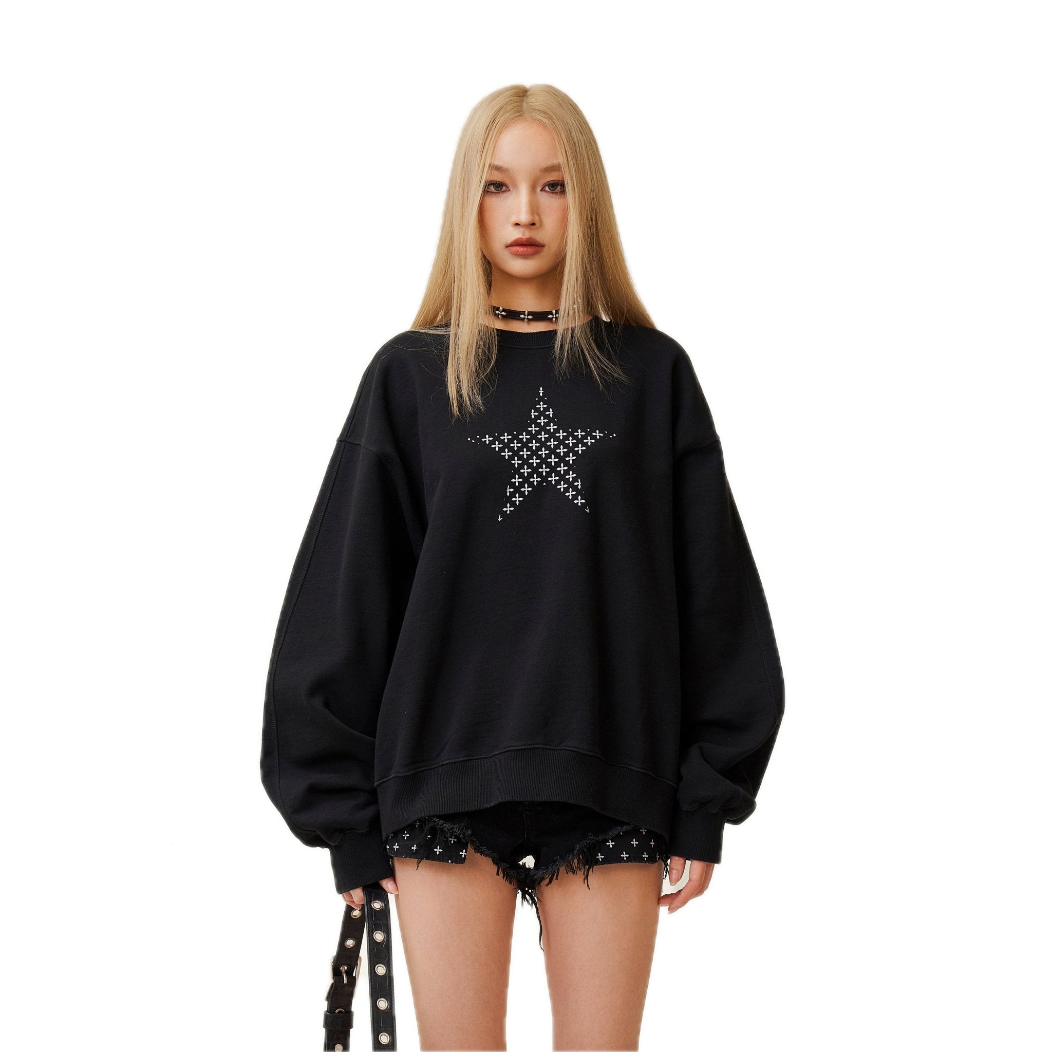 Compass Star Garden Classic Sports Black Sweatshirt