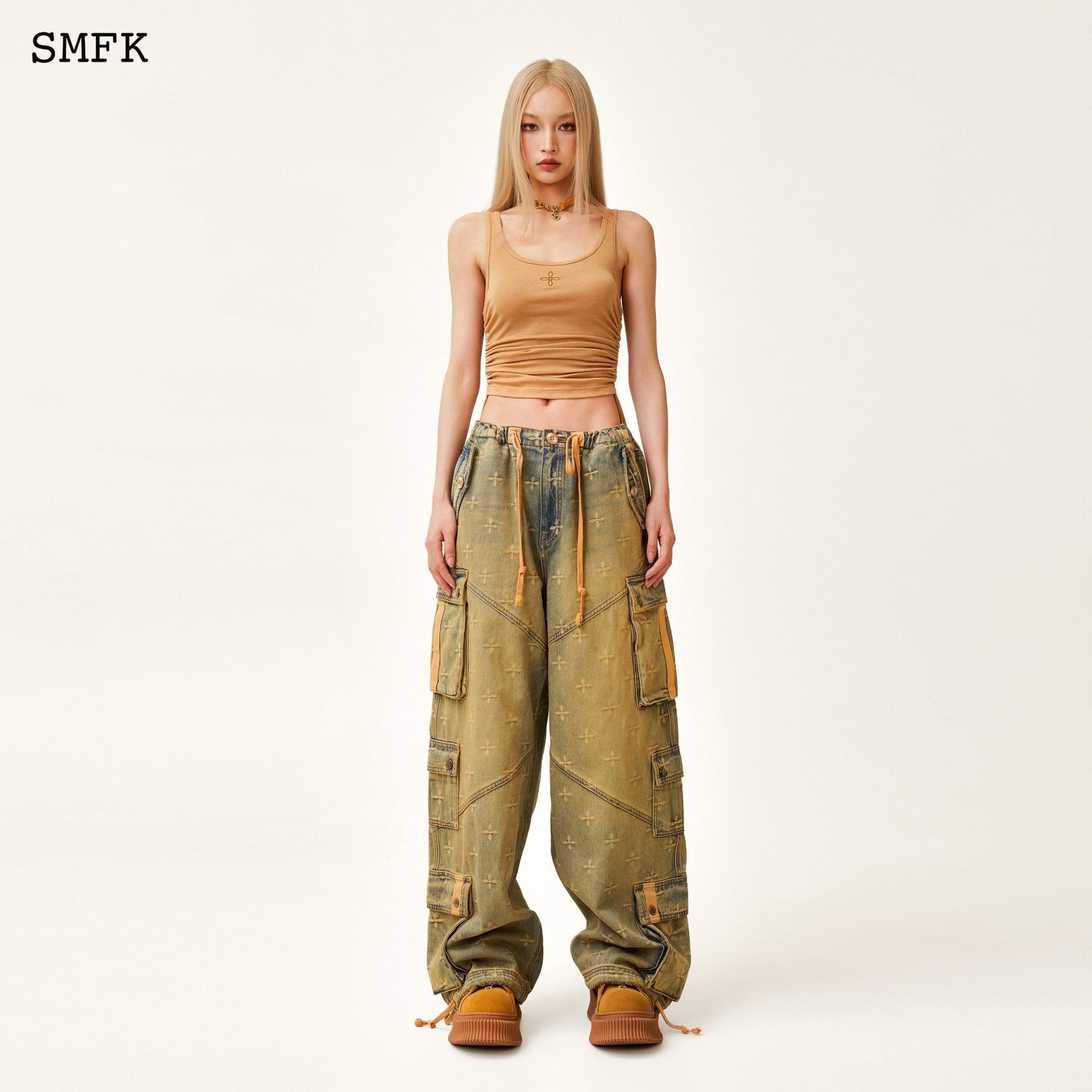 Compass Temple Garden Retro Paratrooper Pants