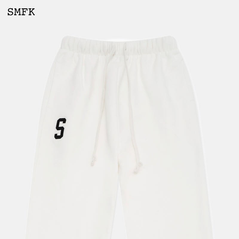 Compass White Jogging Pants