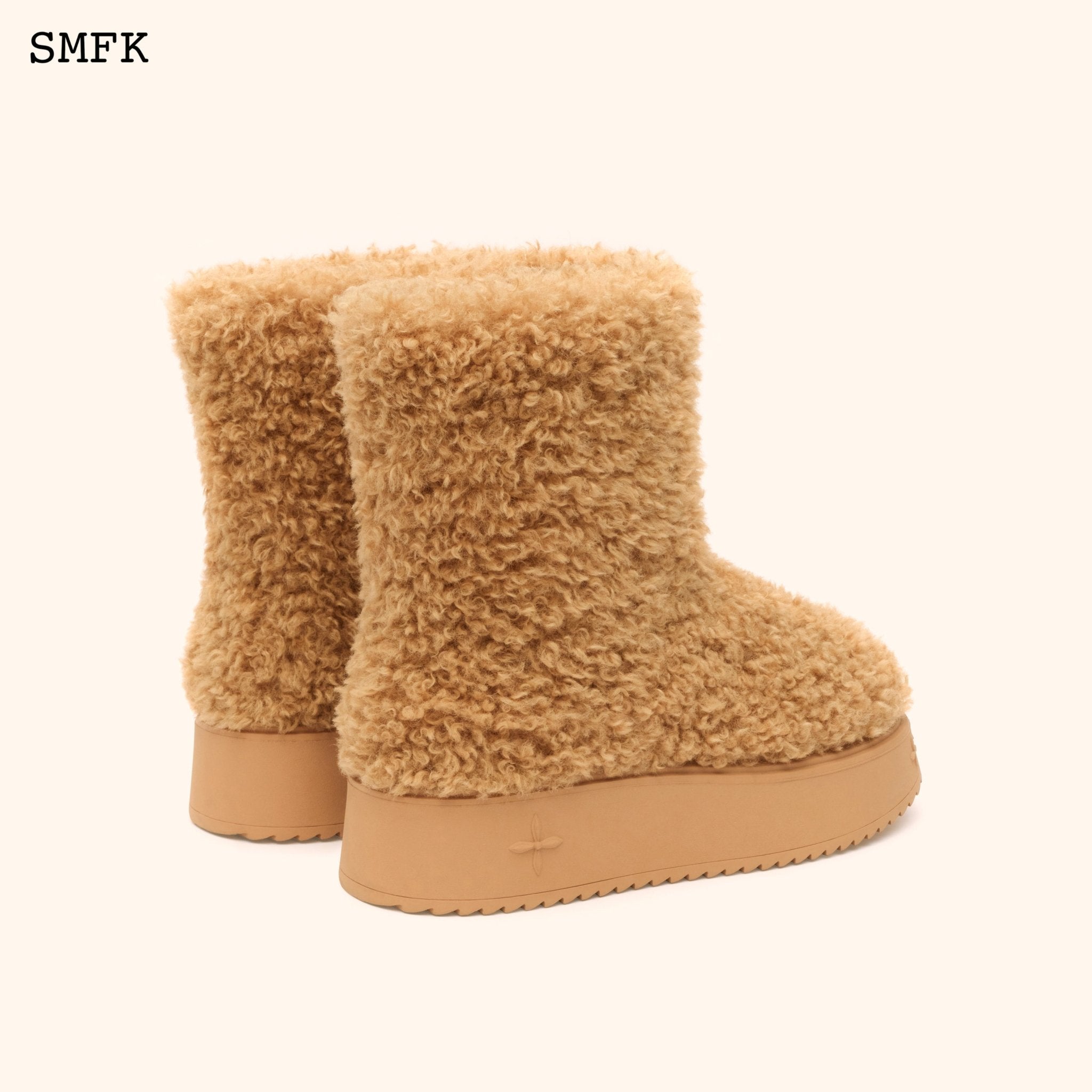 Compass Woolly Wheat Fluffy Boots