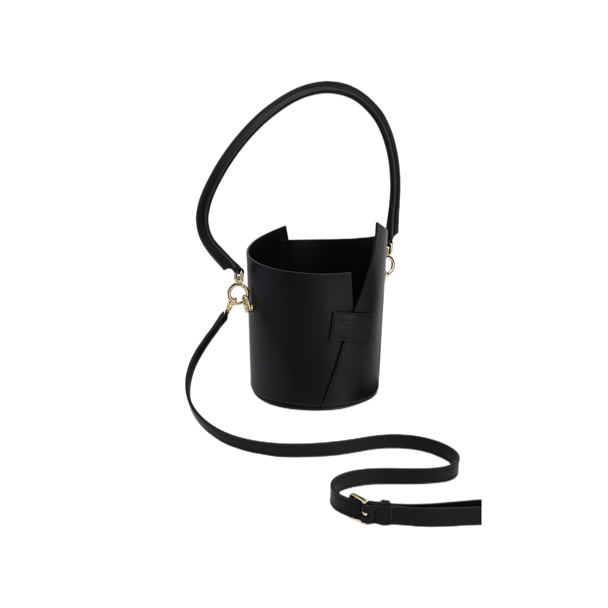 Curved Handle Birkie Bag In Black