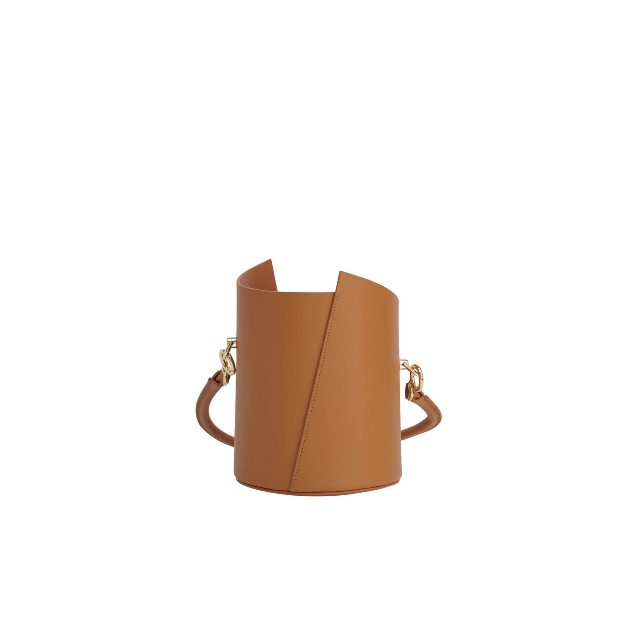 Curved Handle Birkie Bag In Caramel