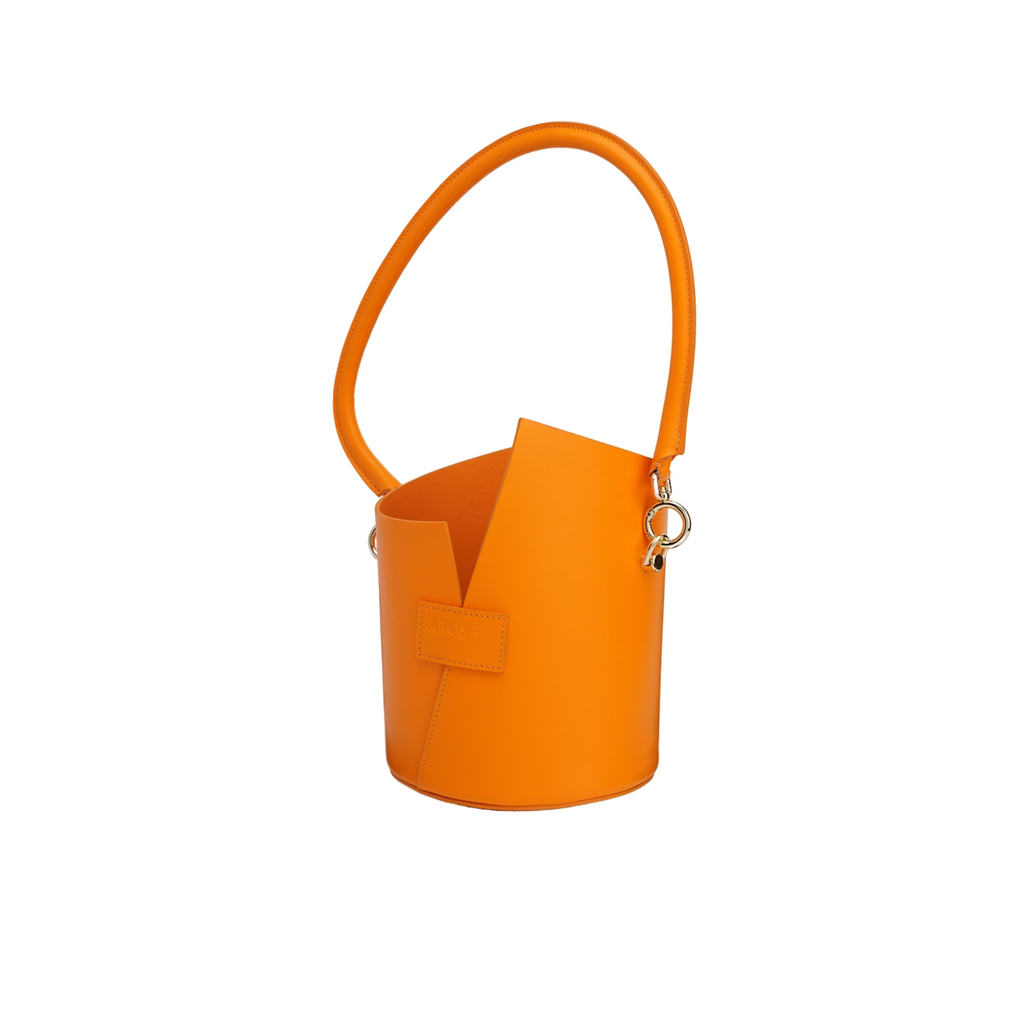 Curved Handle Birkie Bag In Orange