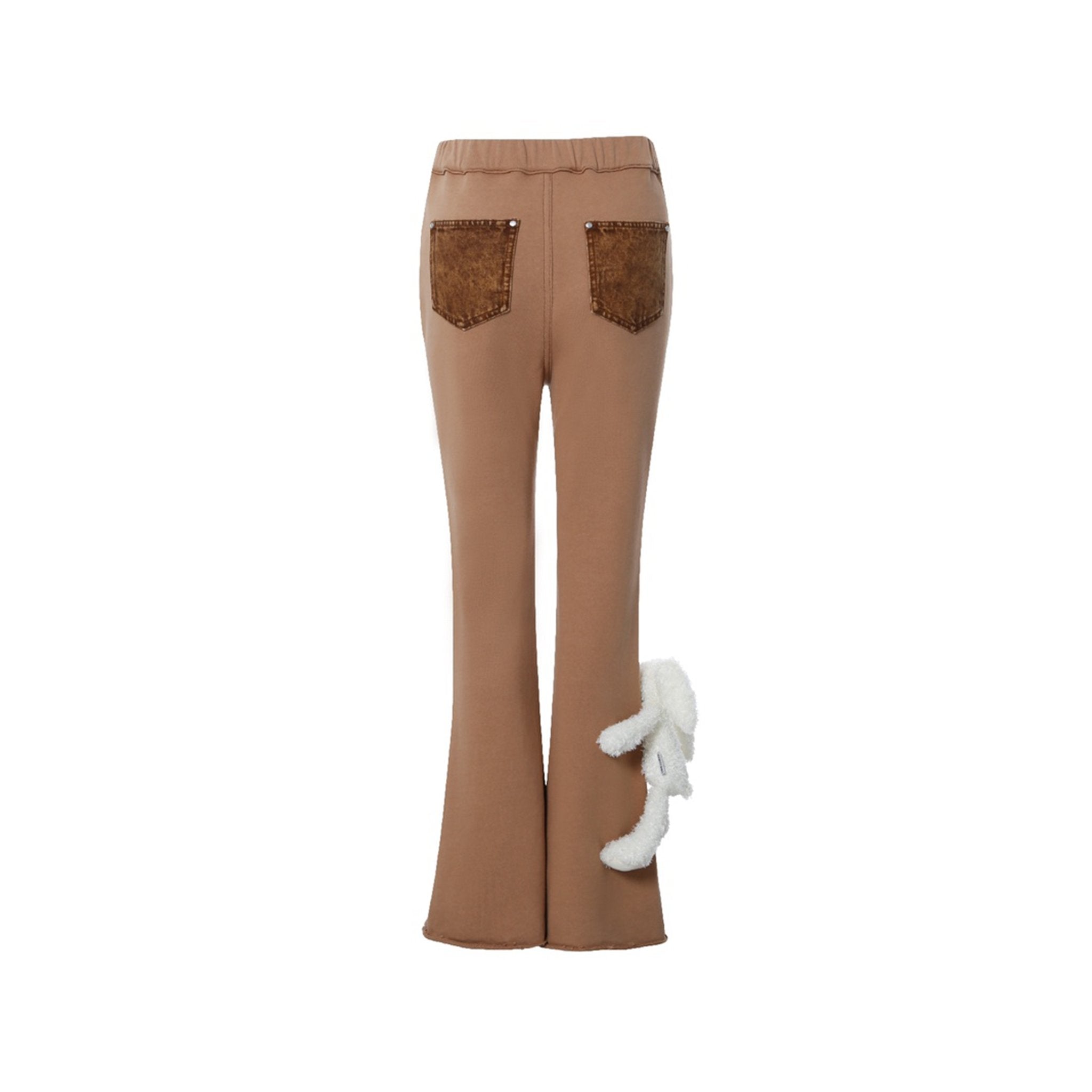 Doozoo Denim Patch Curve Pants Meerkat