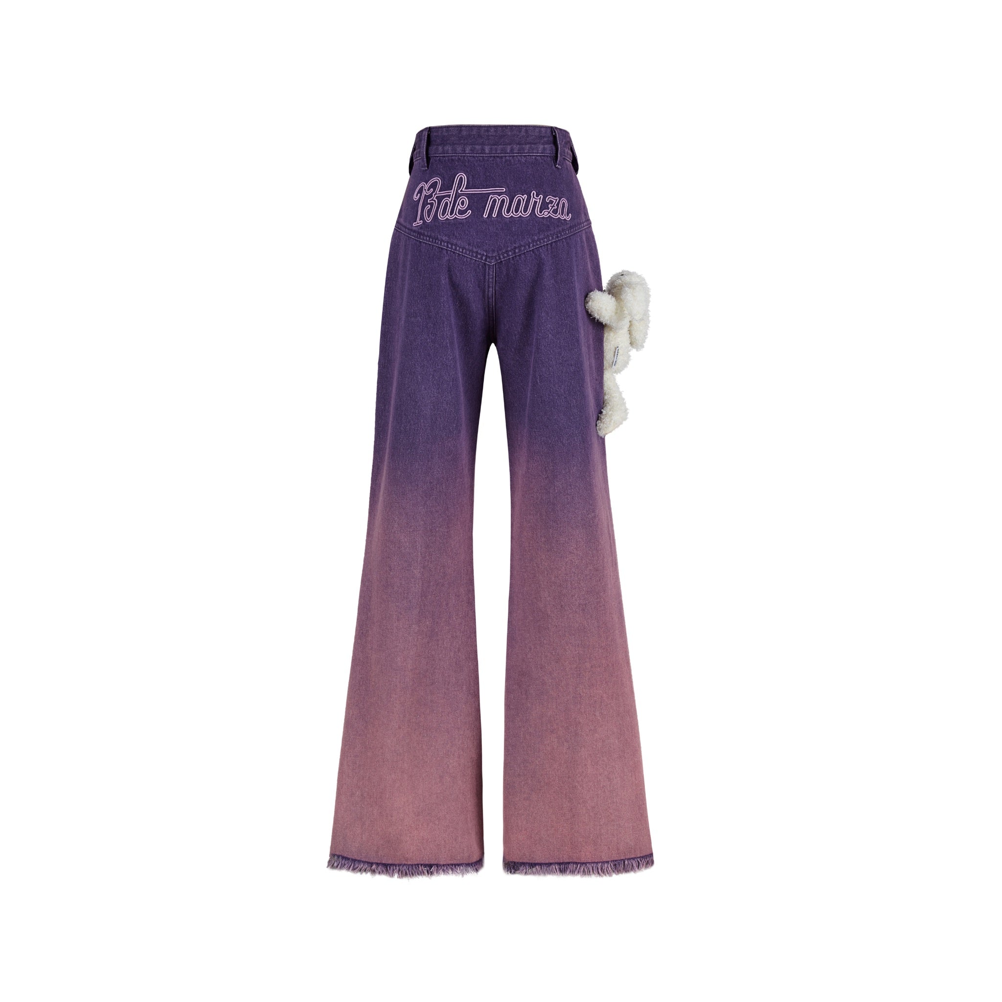 Doozoo Gradient Color Jeans Plum