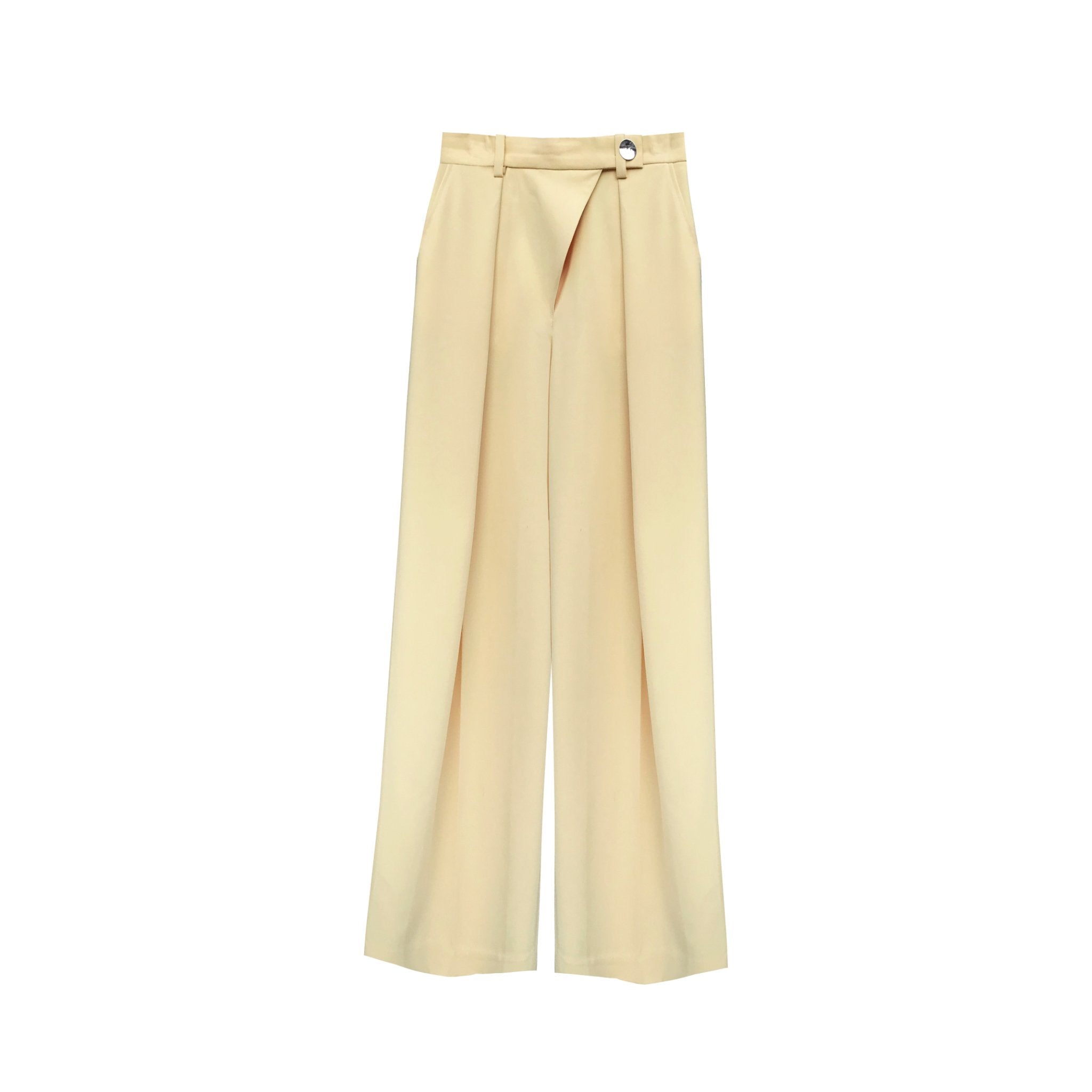 RAY CHU Double Pleat Trouser Lemon | MADA IN CHINA