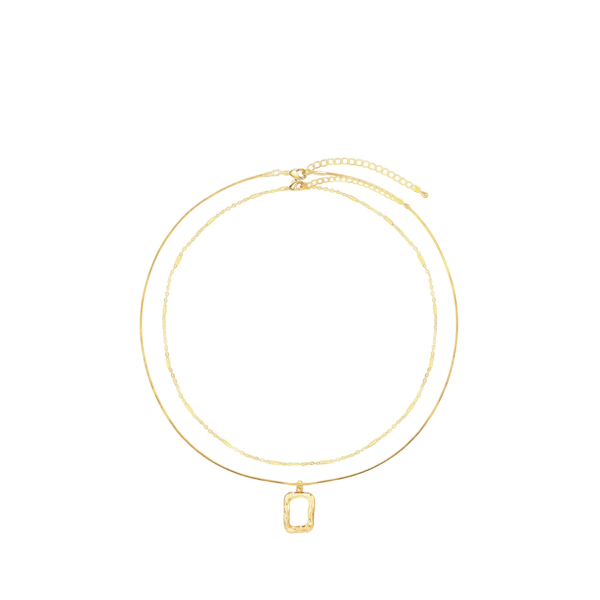 Frame of Art Necklace Gold