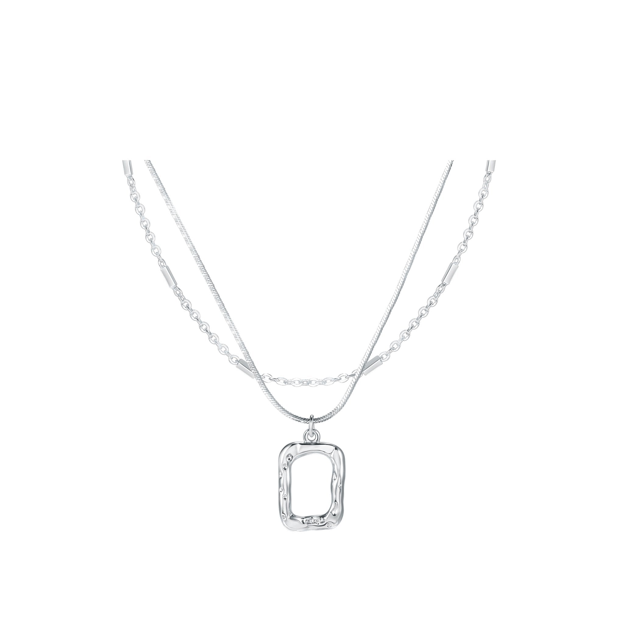 Frame of Art Necklace Sliver