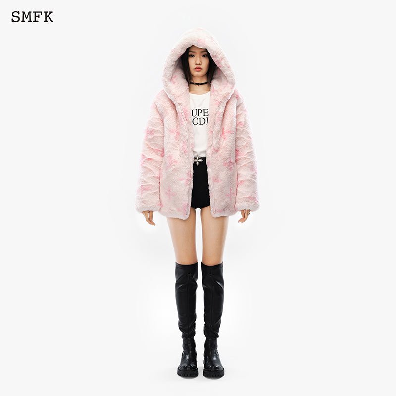 Garden Snowman Hoodie Pink