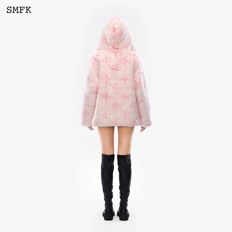 Garden Snowman Hoodie Pink