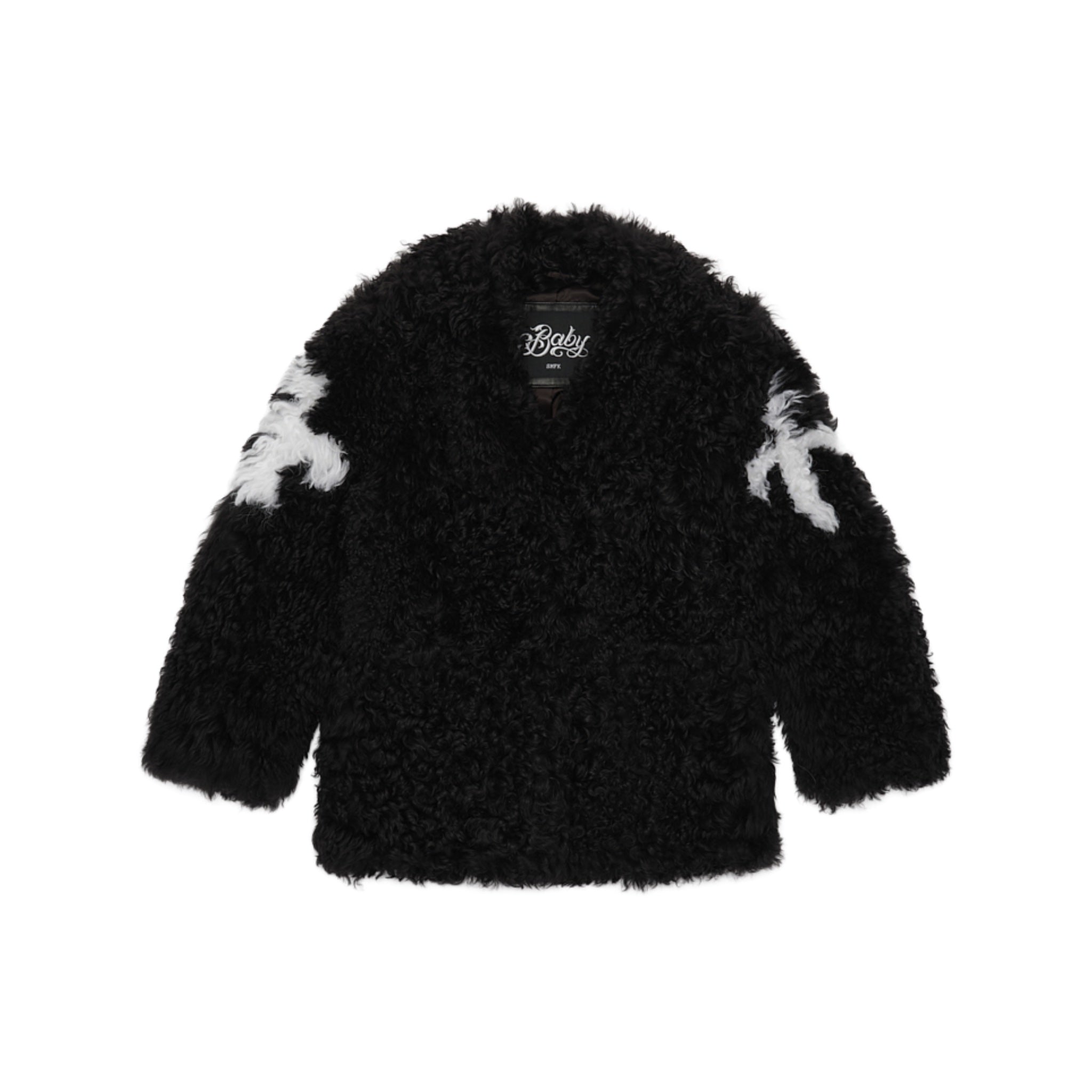 Gemini Flower Arm Fur Suit Black