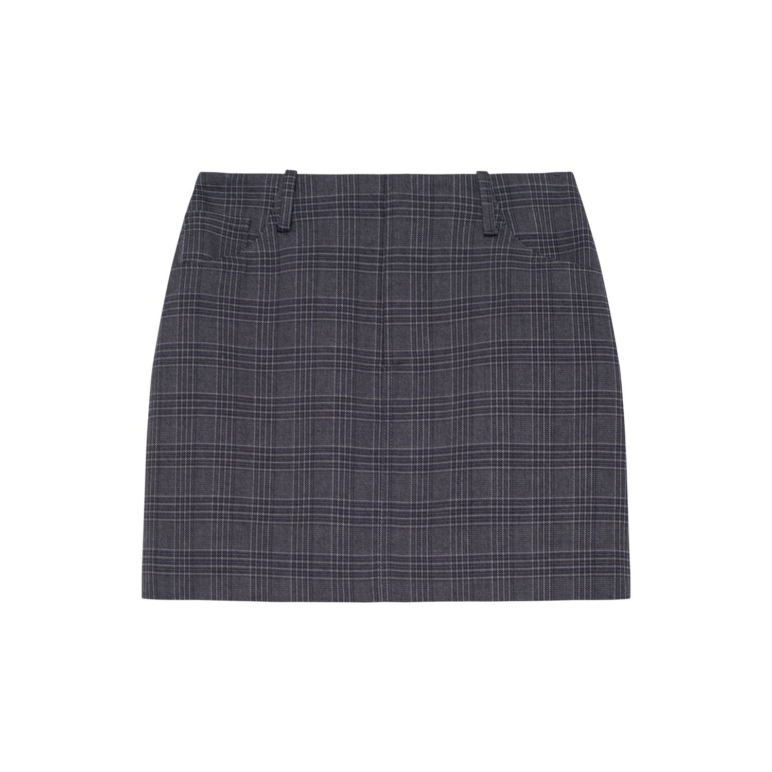 Grey Checkered Skirt