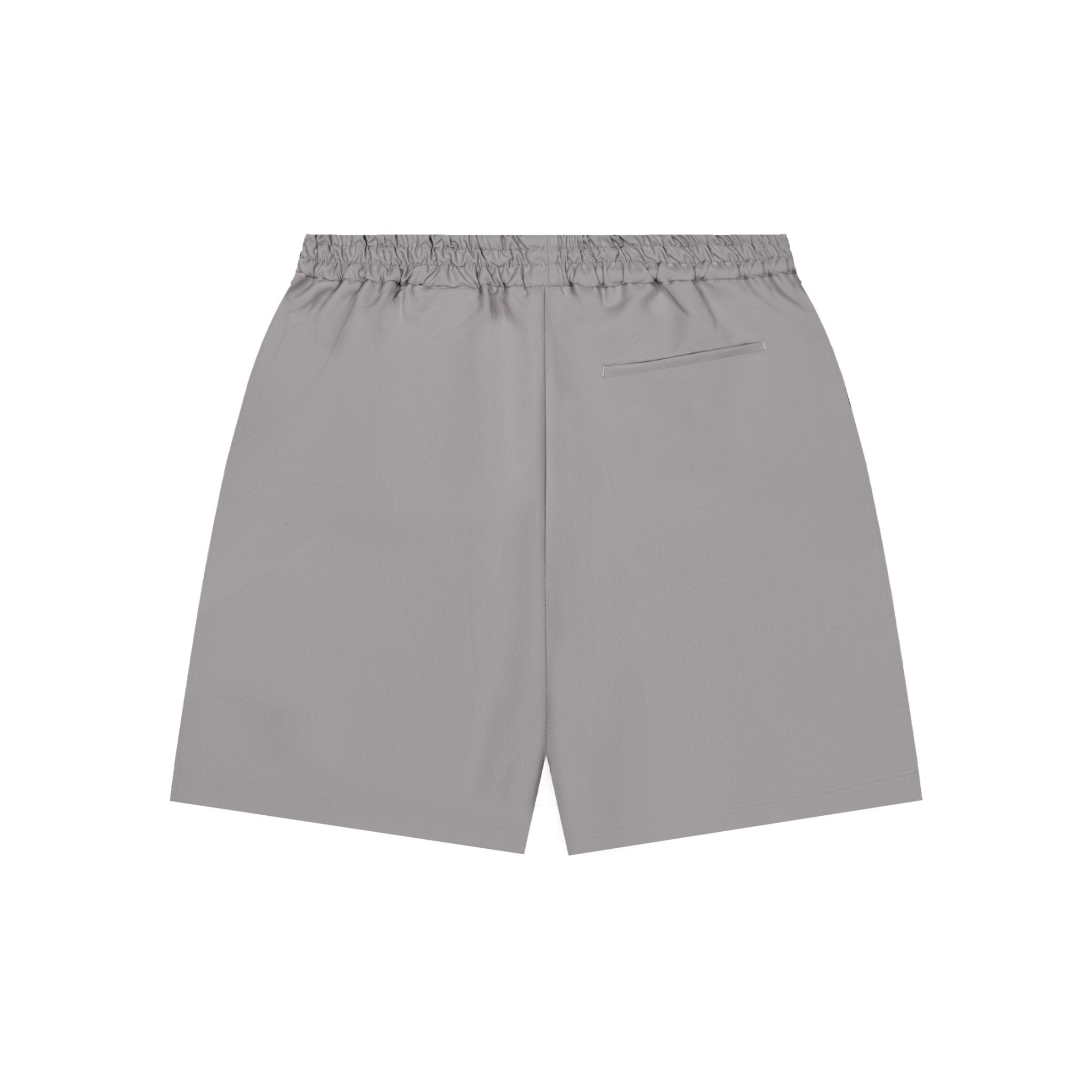 Grey Jacquard Elastic Waist Loose Shorts