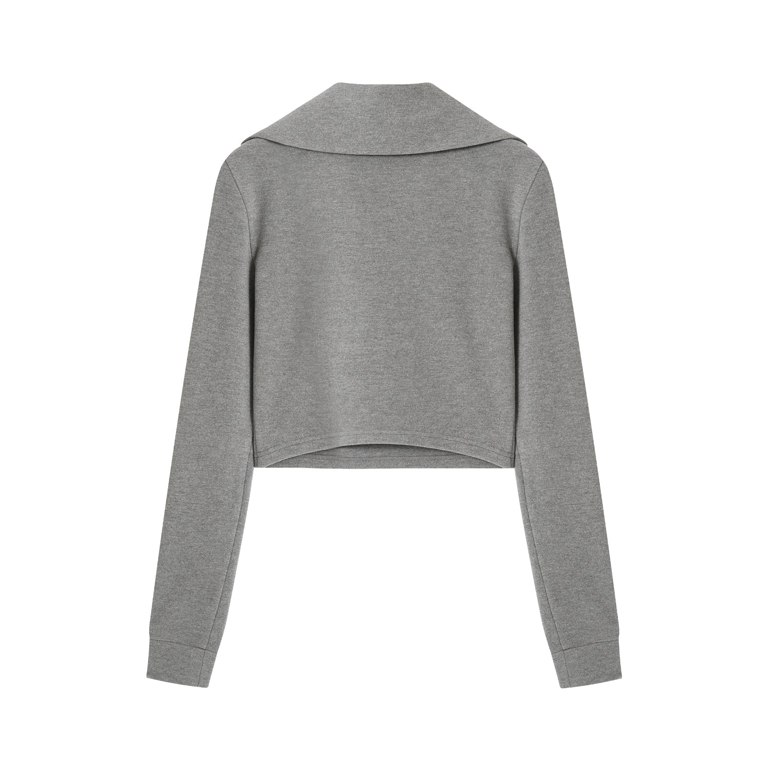 Grey Large Collar T-shirt