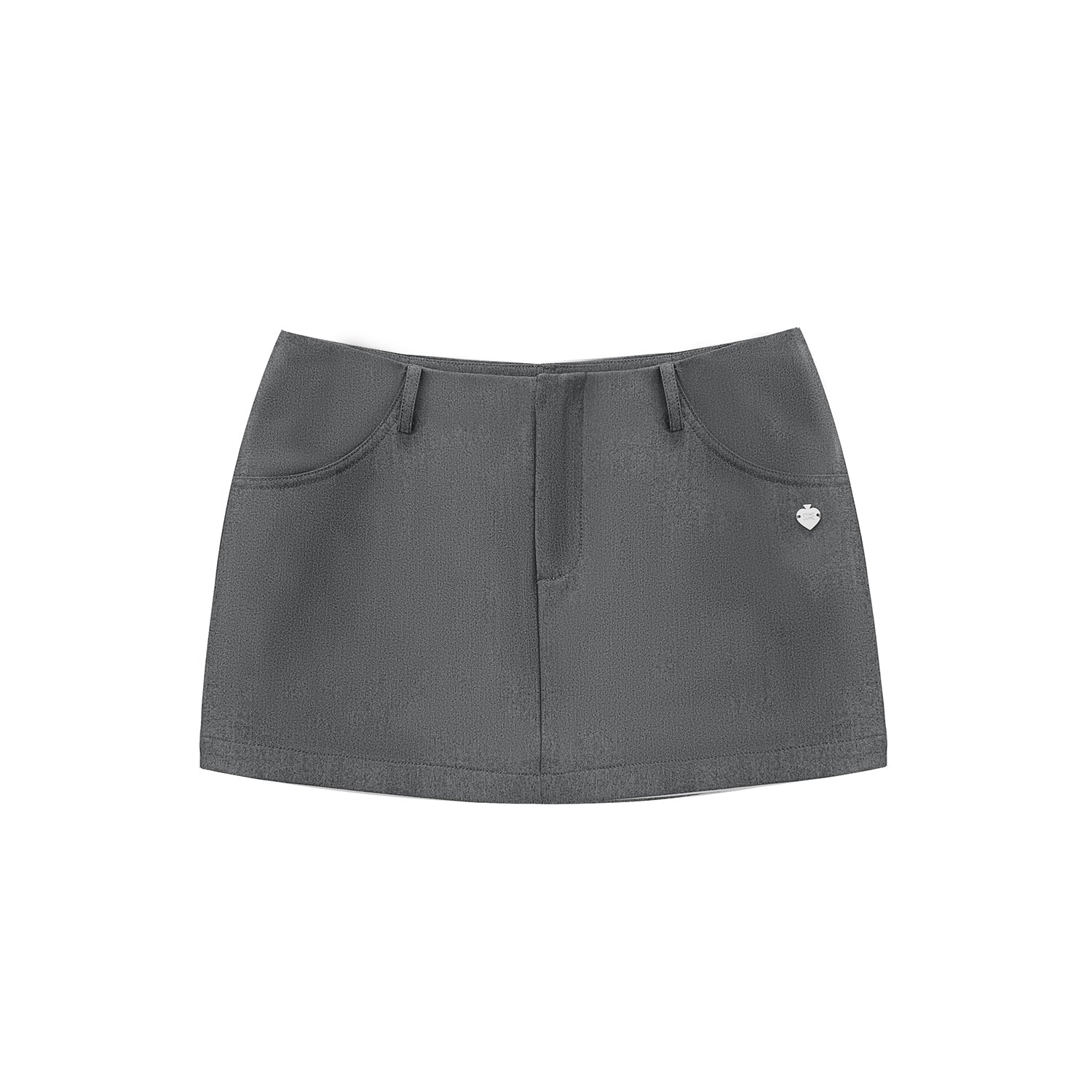 Grey Skirt Pants Short