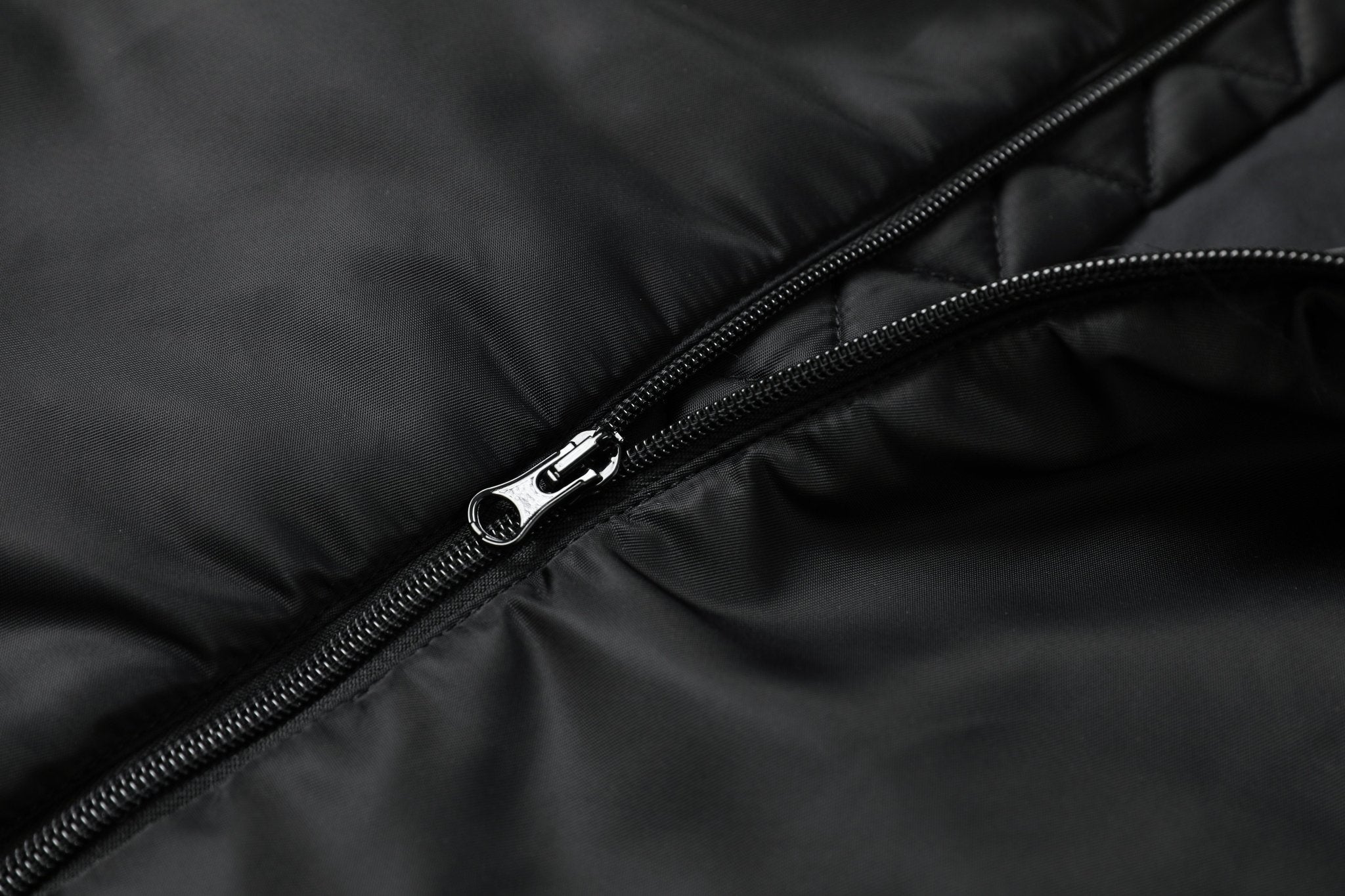 Black Helmet Detail Hooded Bomber