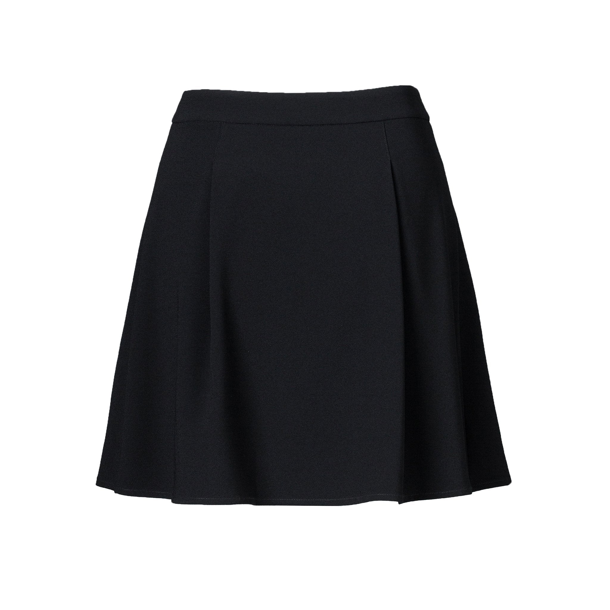 Black High-Rise A-Line Skirt