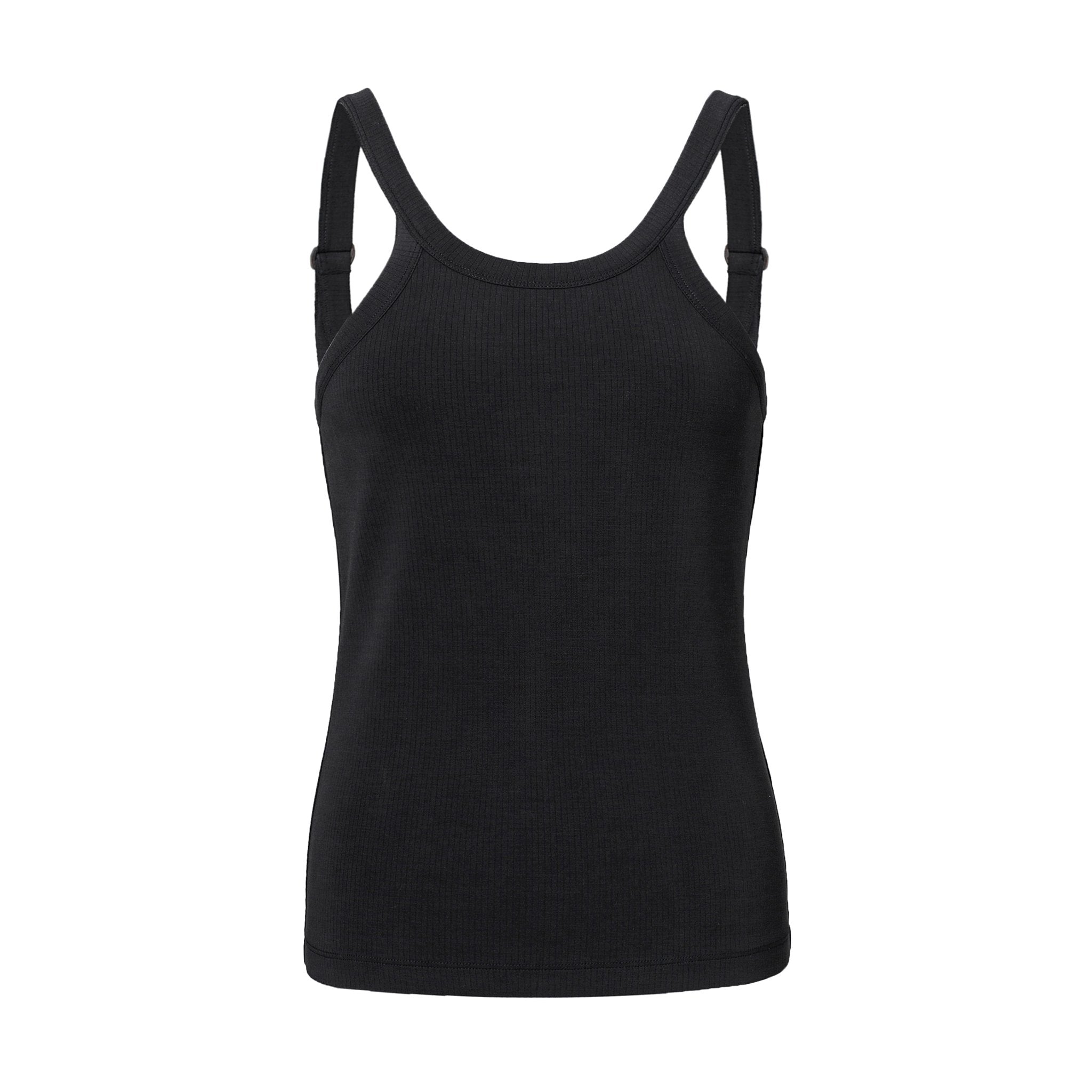 Black Knitted Tank Top