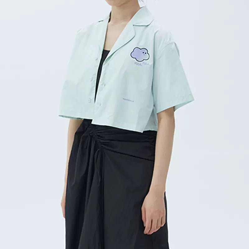 Lady Flower Collar SS Shirt